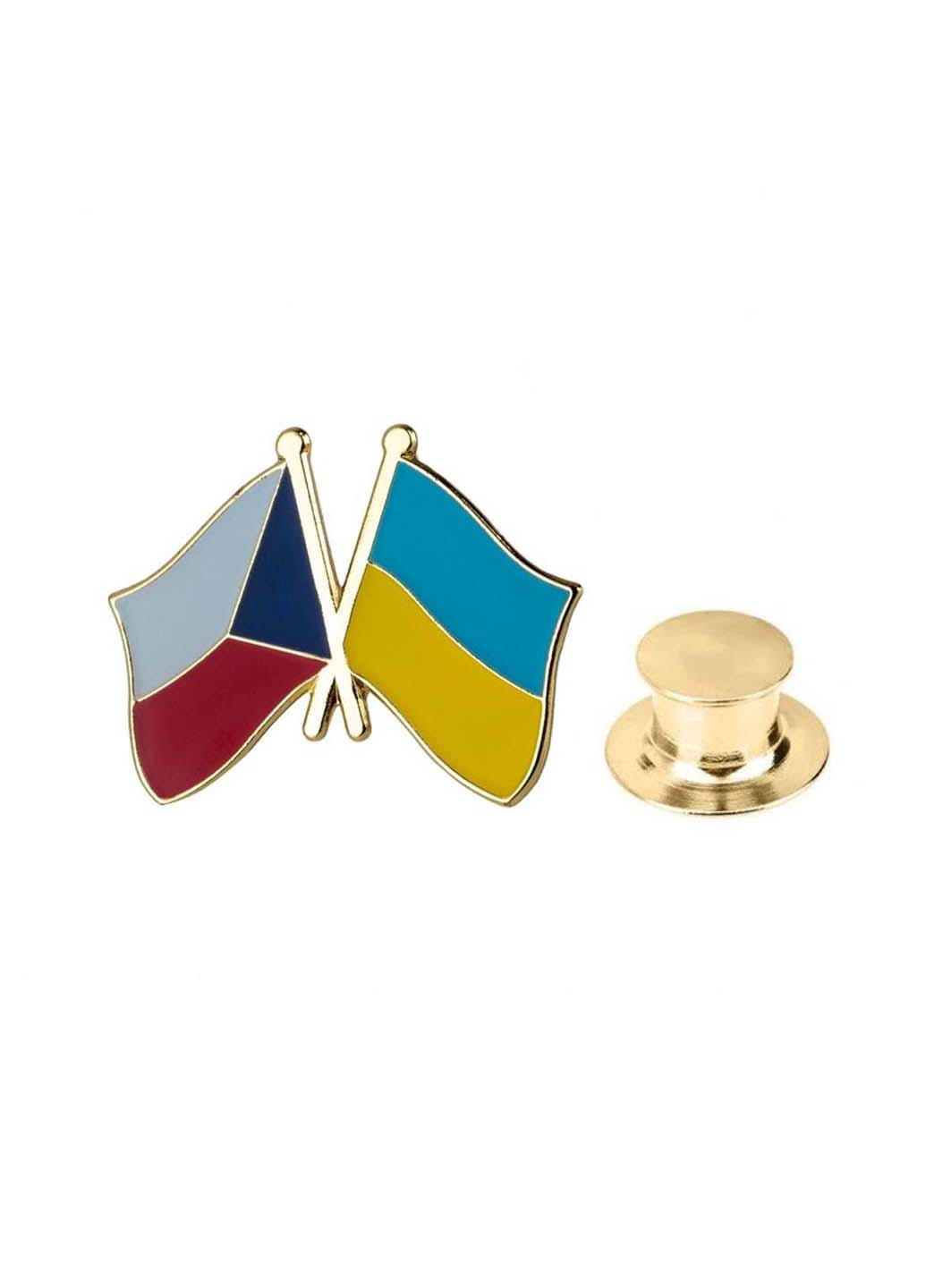 Значок Прапор Чехія-Україна Broshe (254460536)