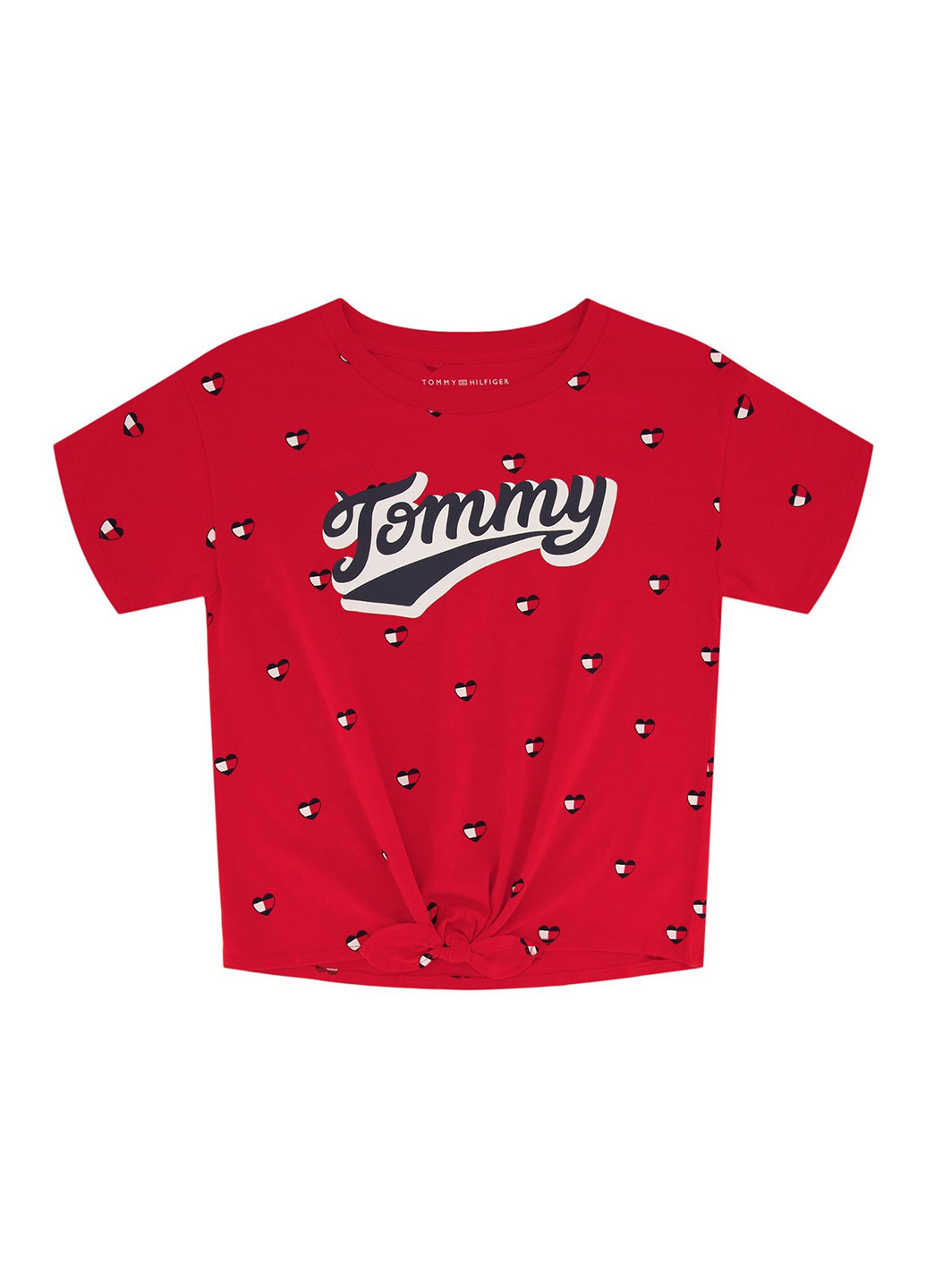 Красная летняя футболка Tommy Hilfiger
