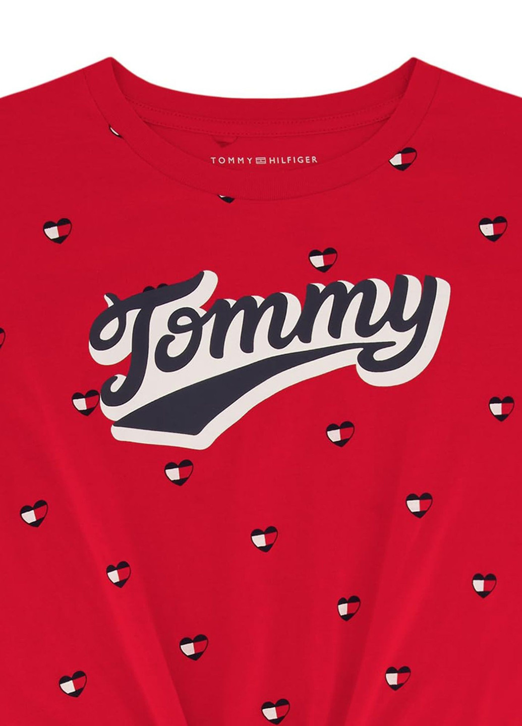 Красная летняя футболка Tommy Hilfiger
