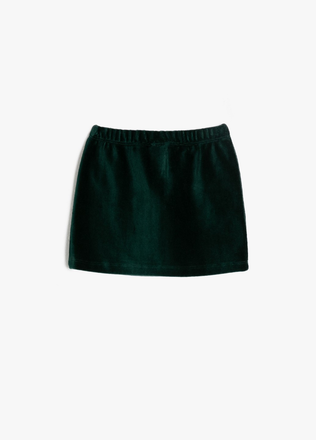 Темно-зеленая кэжуал однотонная юбка KOTON