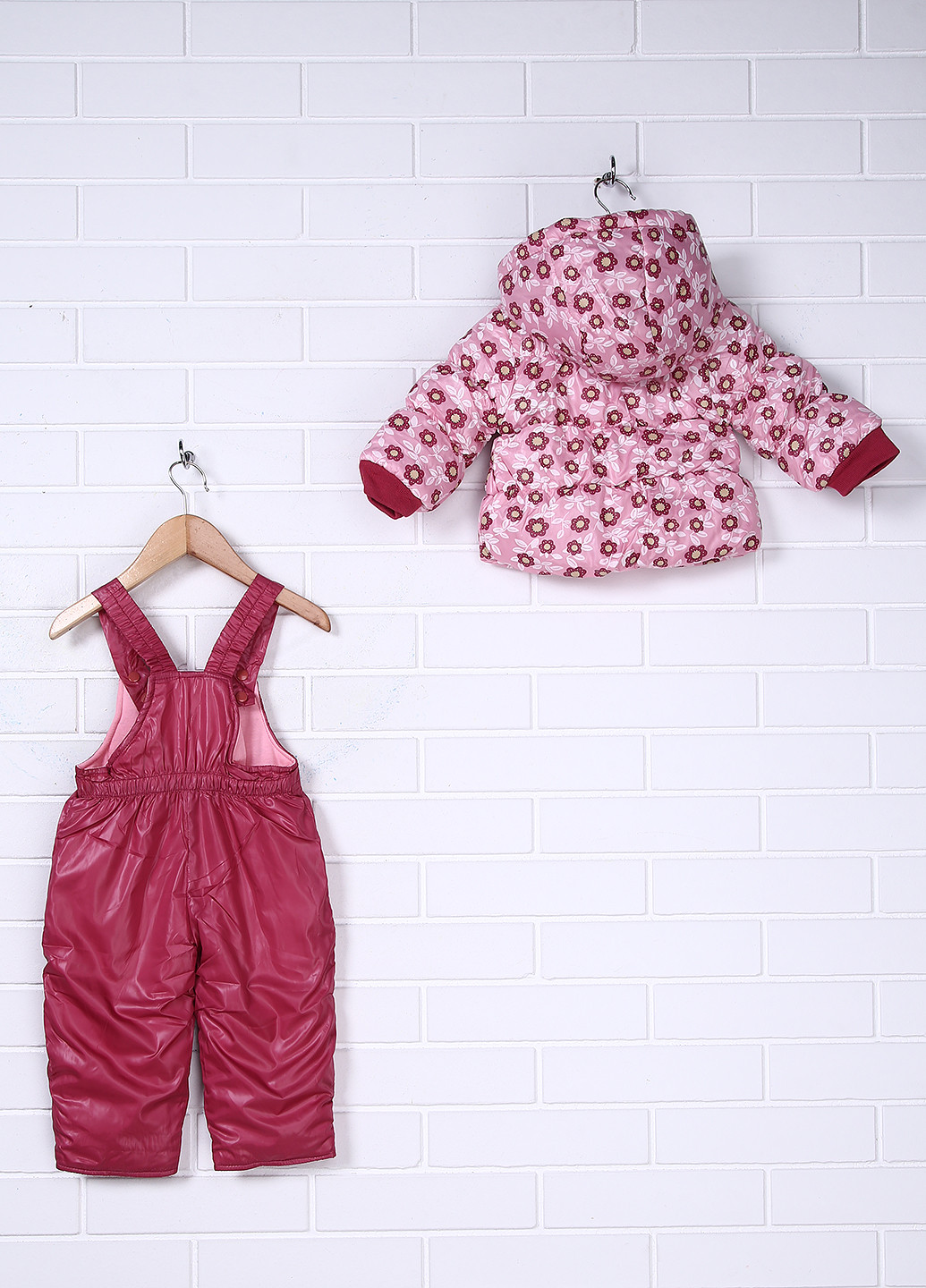 Рожевий зимній костюм (куртка, комбинезон) Aimico