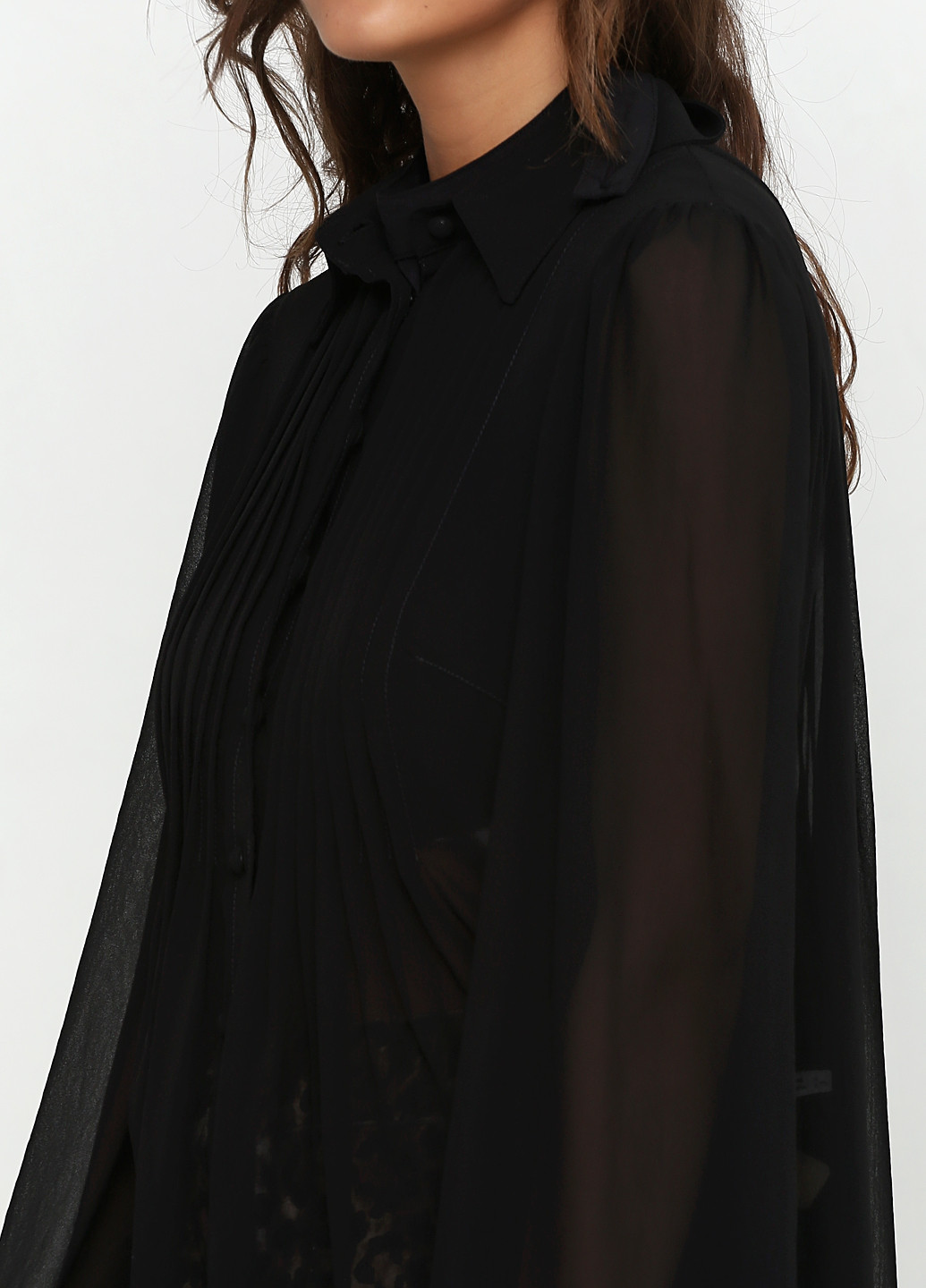 Черная демисезонная блуза Grazia Pi