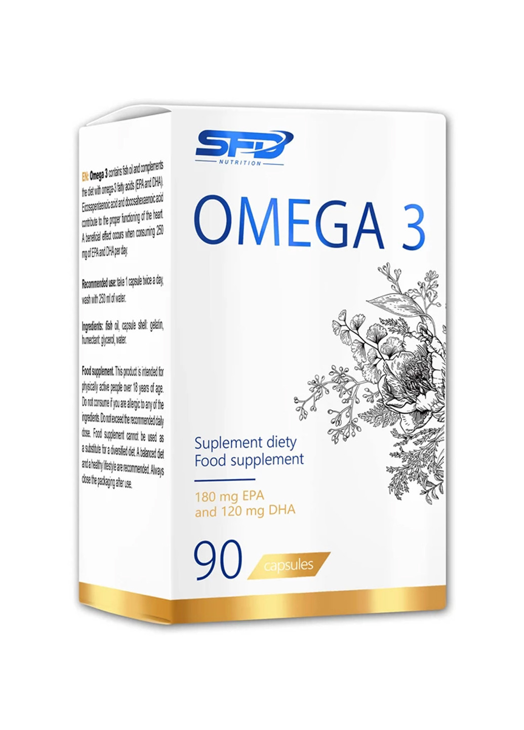 Жирні кислоти Омега 3 Omega 3 - 90 kap SFD Nutrition (241261233)