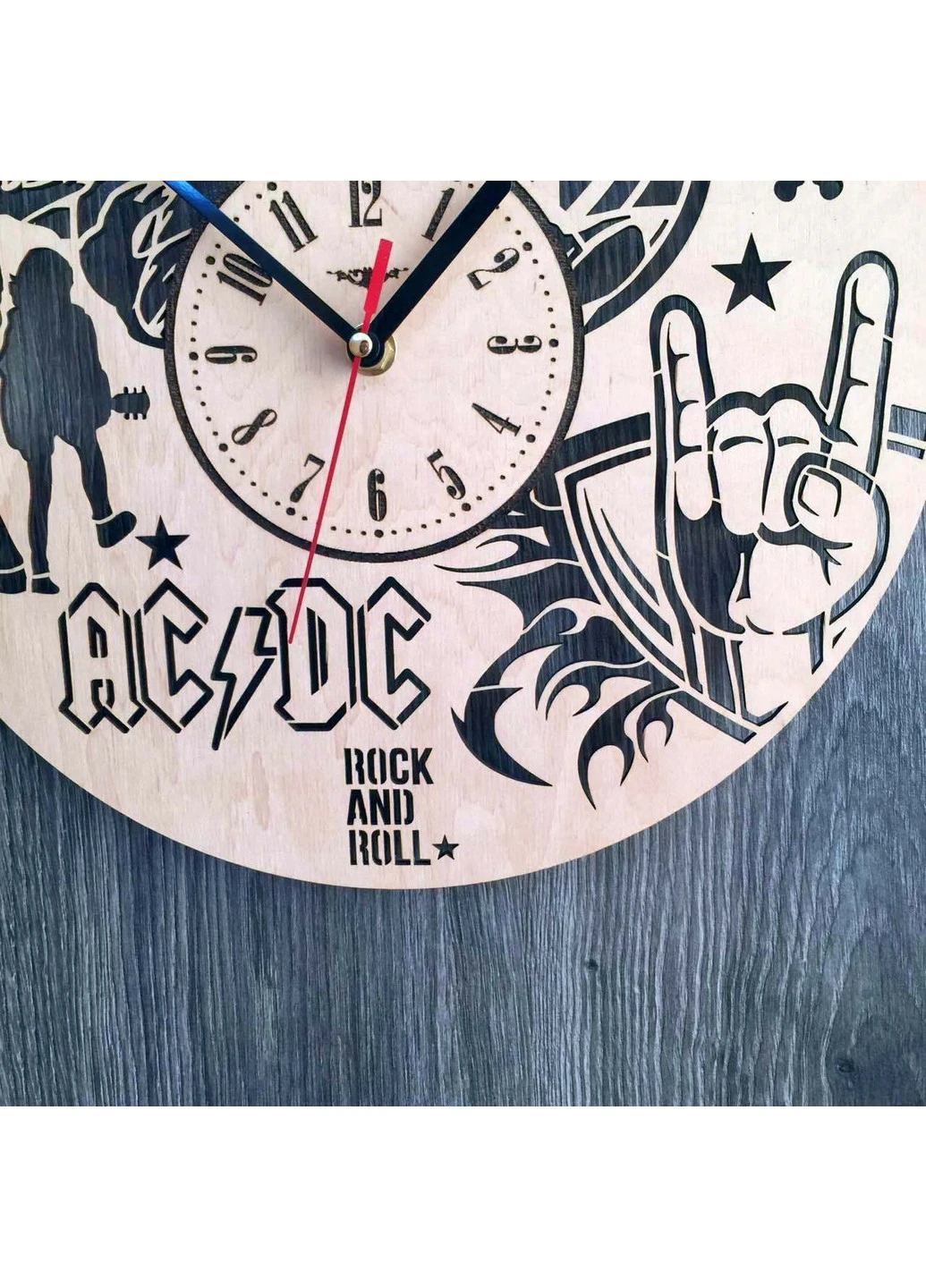 Годинник ручної роботи з дерева "AC/DC" 7Arts (253566992)