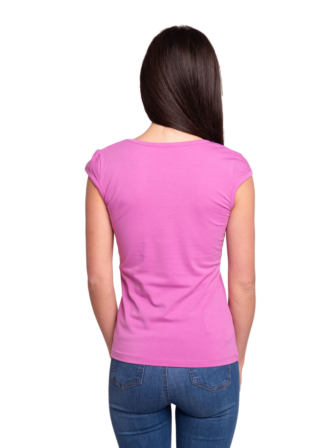 Сиреневая всесезон футболка женская Наталюкс 41-2323