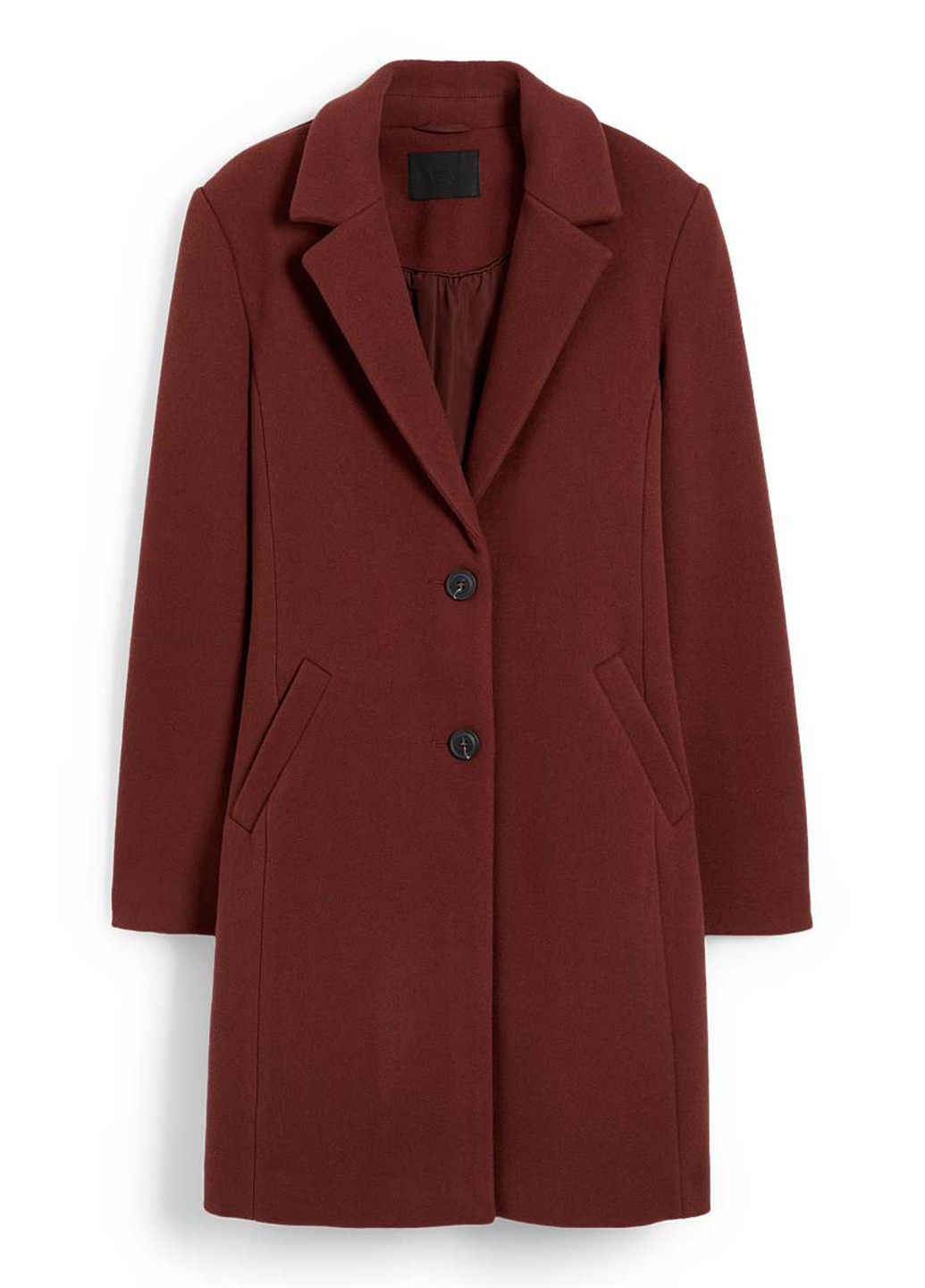 Коричневе демісезонне Пальто однобортне C&A