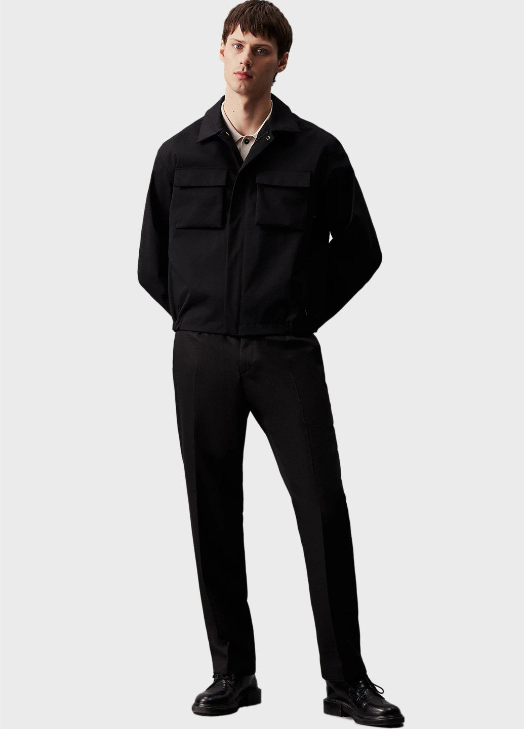 Черная демисезонная ветровка Calvin Klein