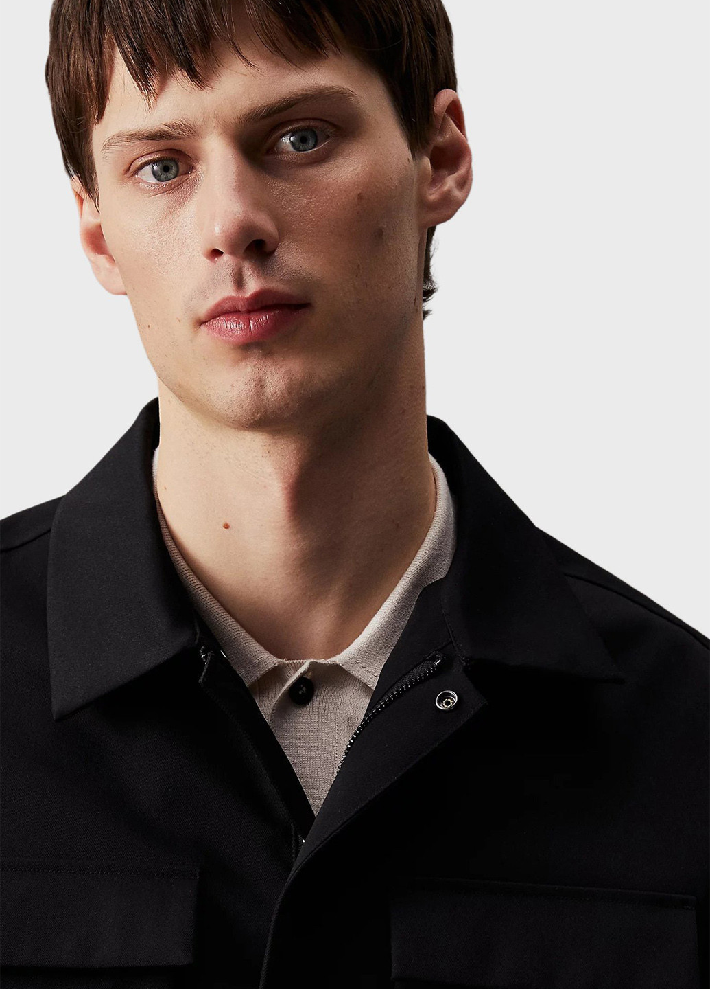 Черная демисезонная ветровка Calvin Klein