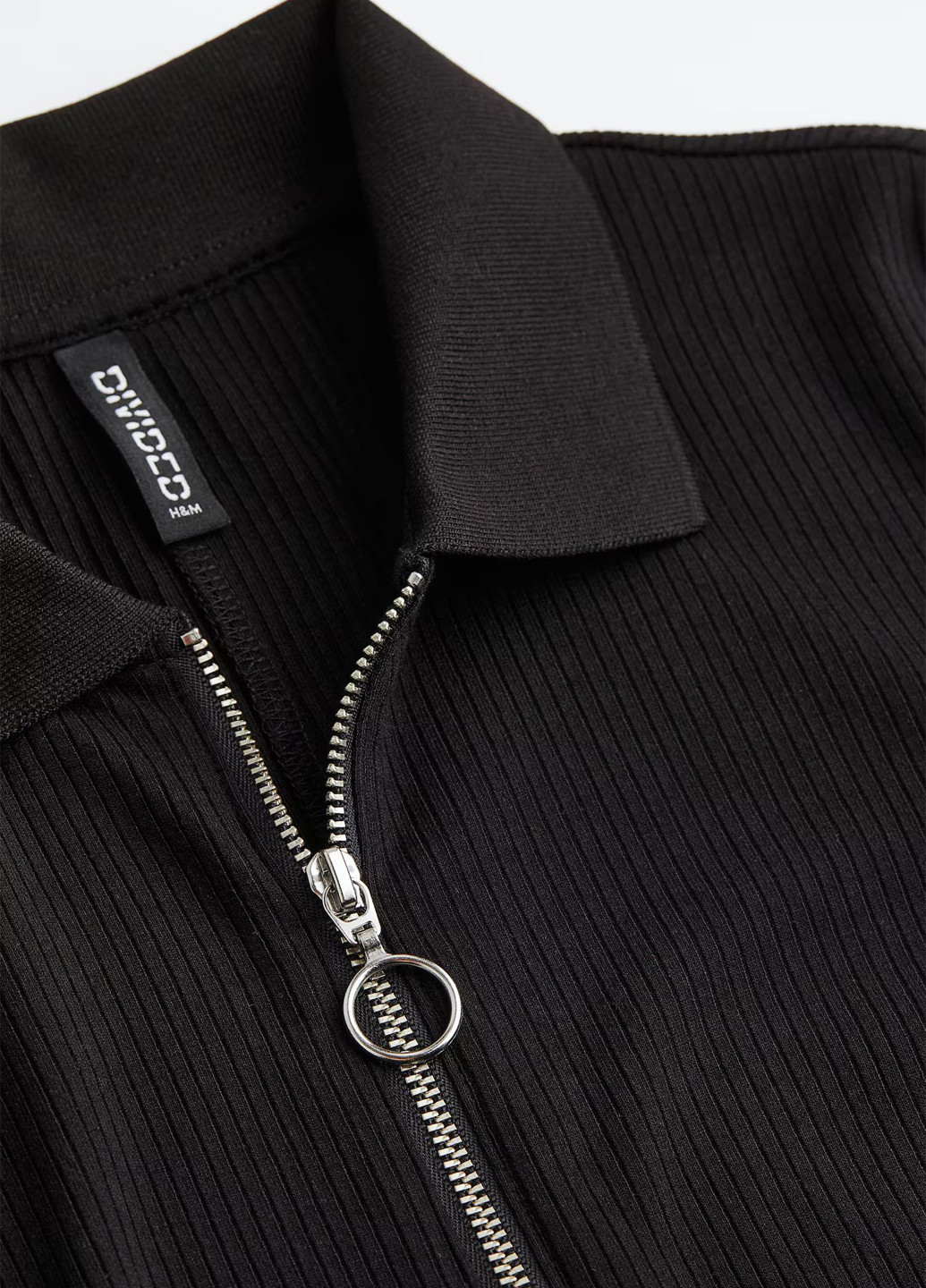 Черное кэжуал платье а-силуэт H&M однотонное