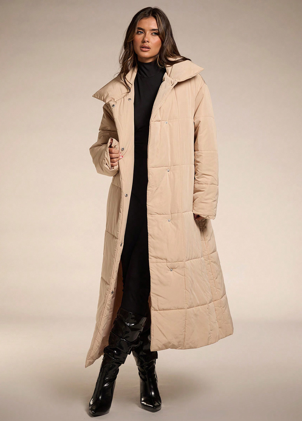 Розовая зимняя куртка SHEIN