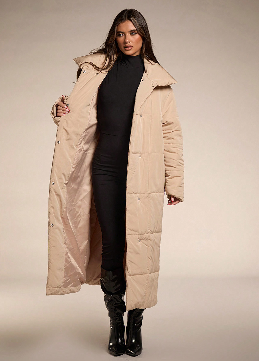 Розовая зимняя куртка SHEIN