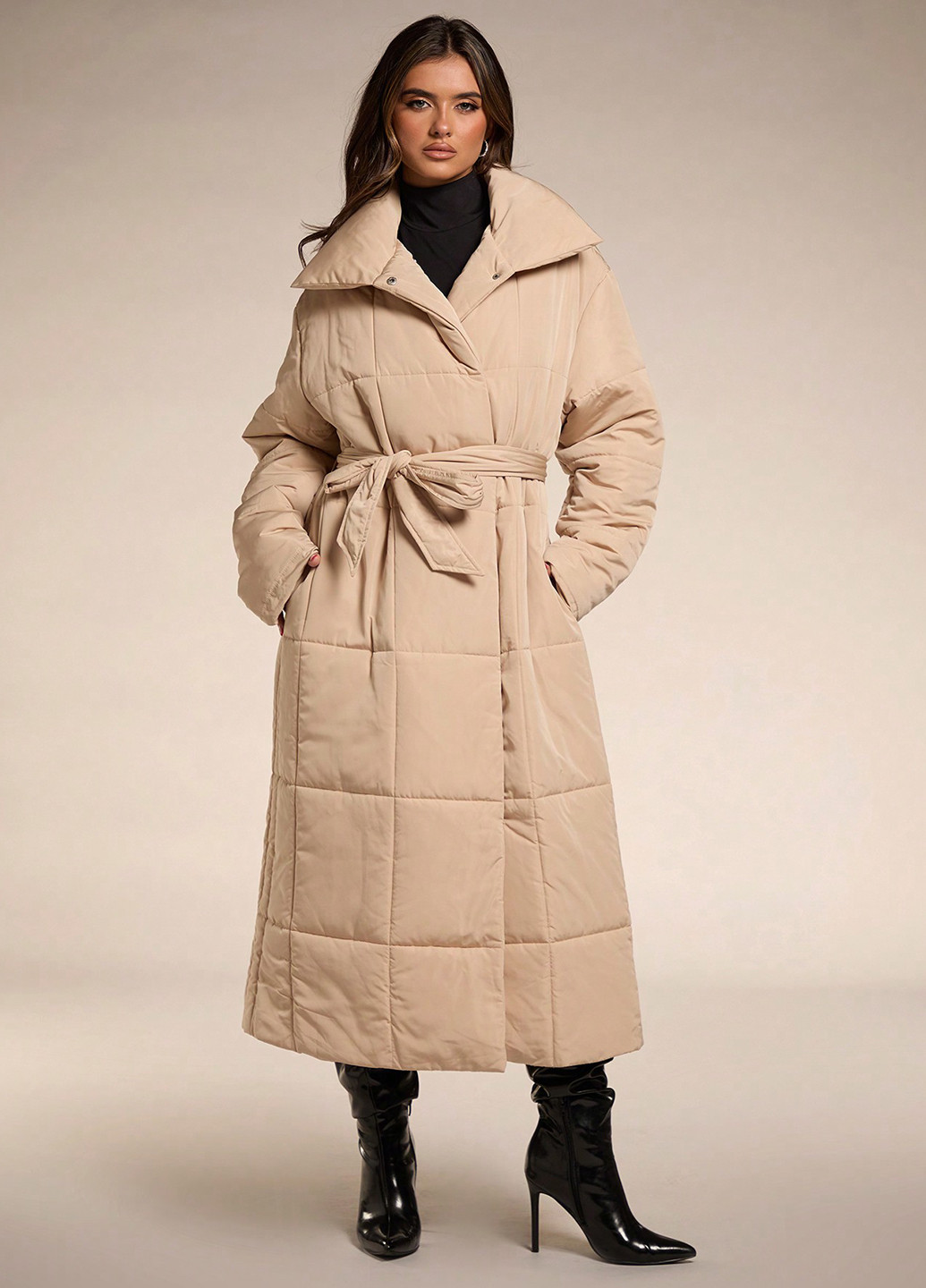 Розовая зимняя куртка SHEIN