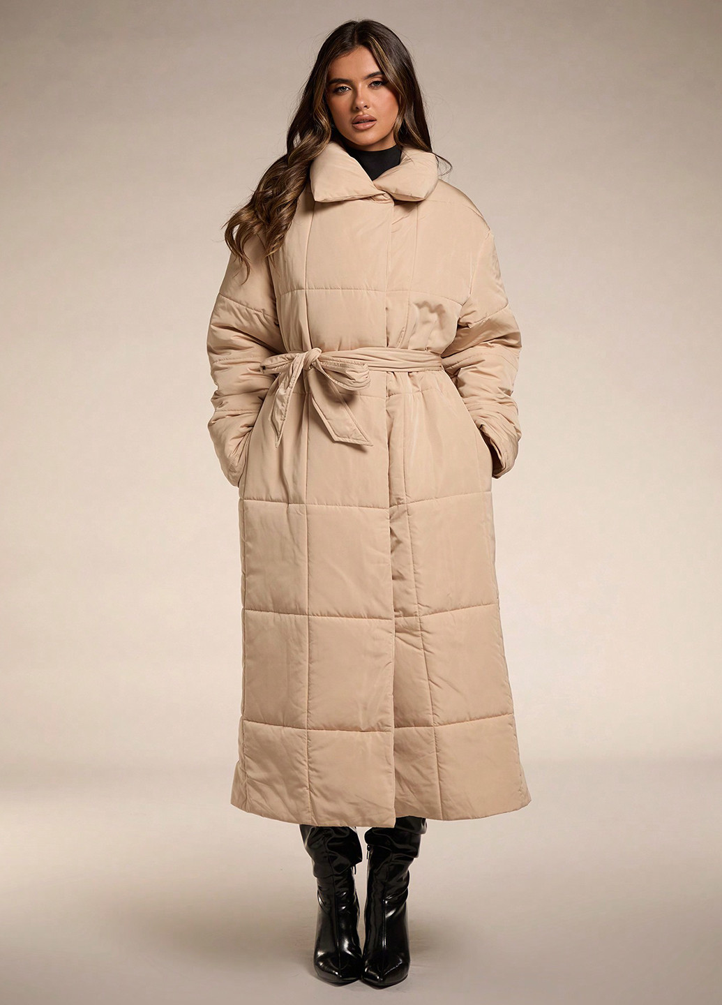 Розовая зимняя куртка SHEIN