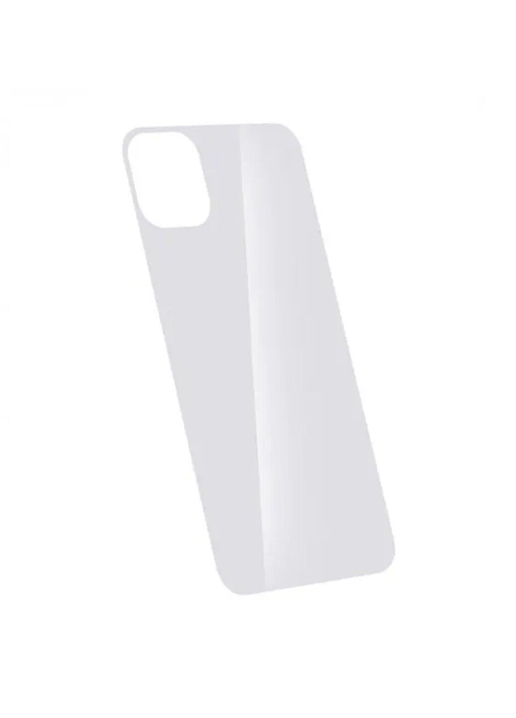 Защитное стекло для iPhone 12/12 Pro глянцевое на заднюю панель белое White CAA (220512162)