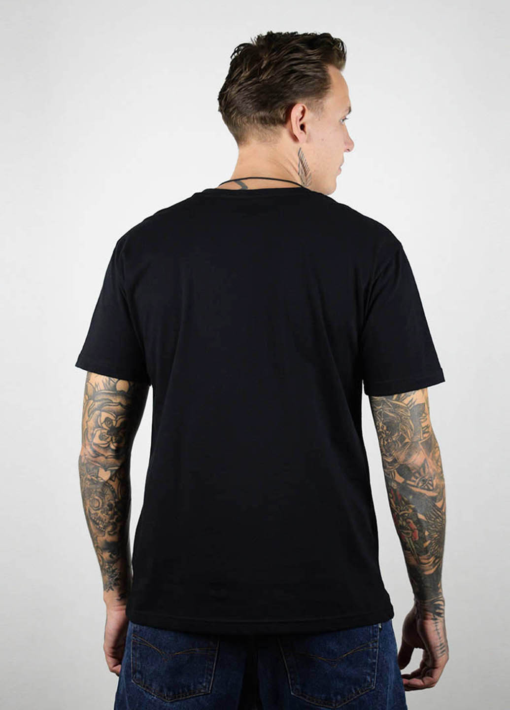 Черная демисезонная футболка мужская ffliction, черный No Brand Футболки