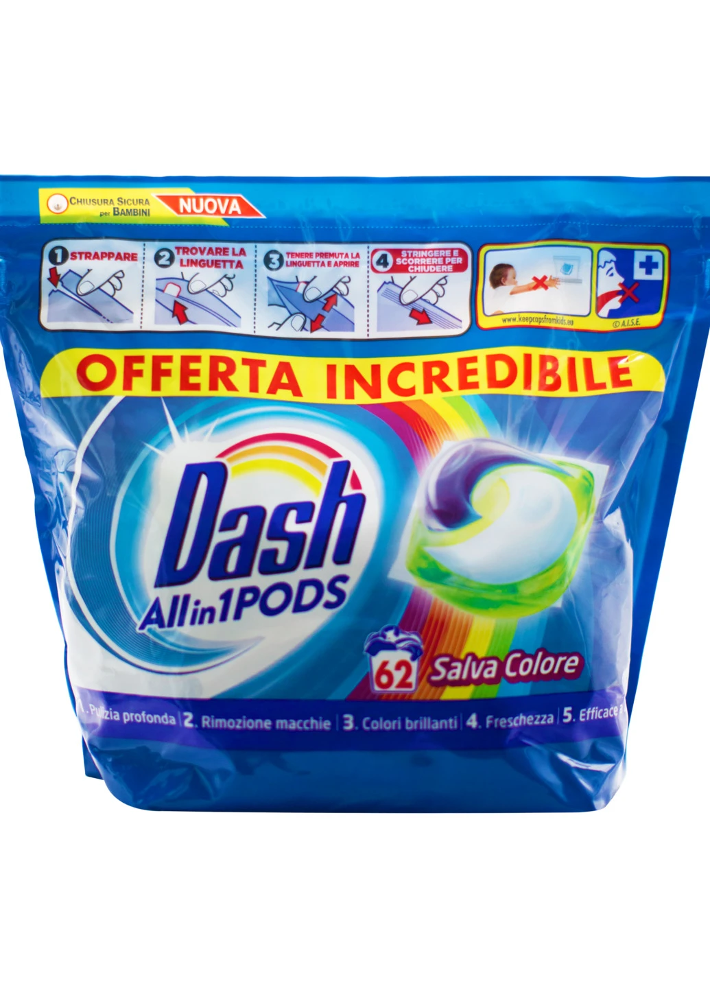 Гель-капсулы для стирки 3в1 Color (62 стирки) Dash (253669406)