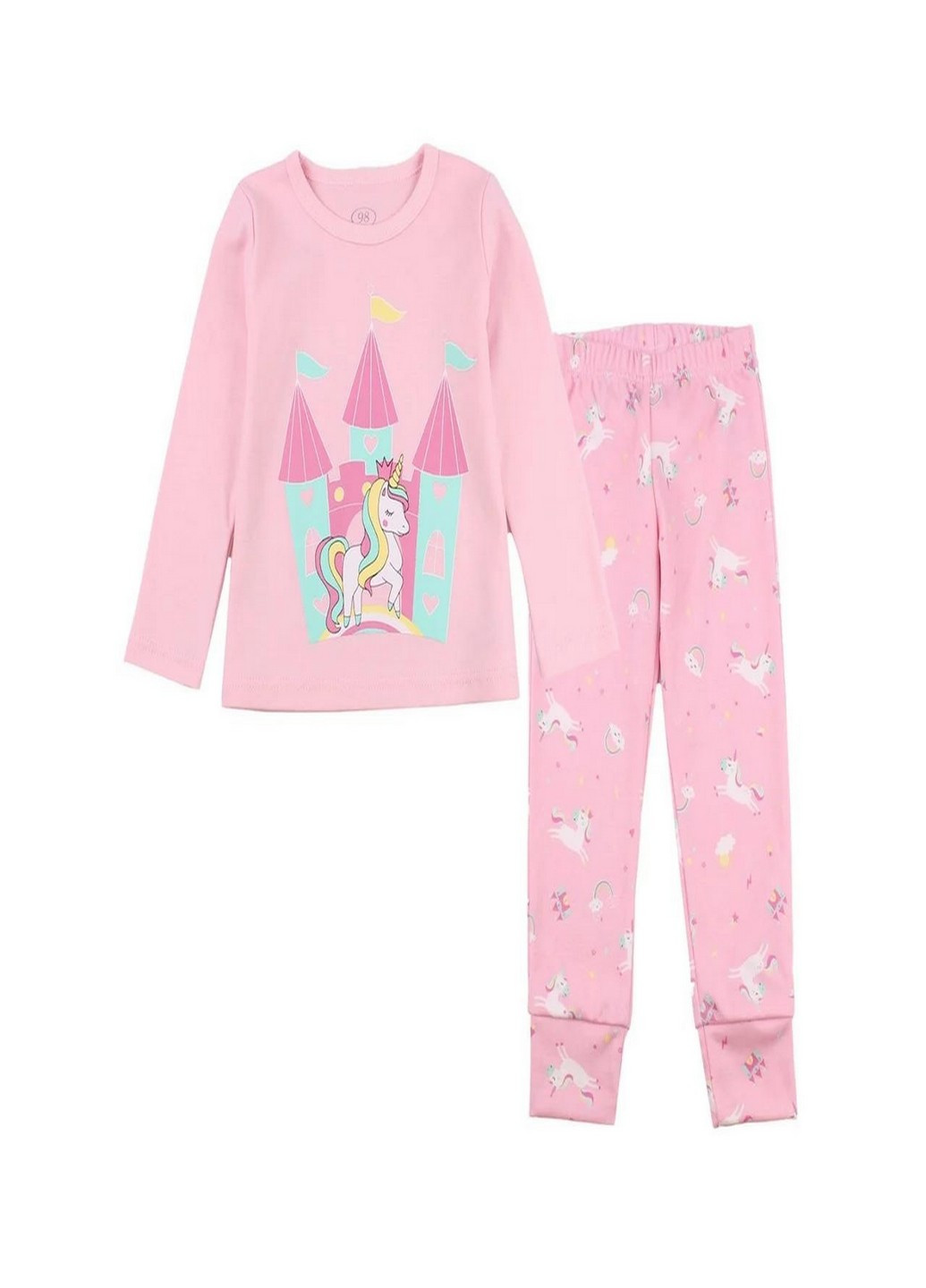 Светло-розовая всесезон пижама для девочки Фламинго Текстиль