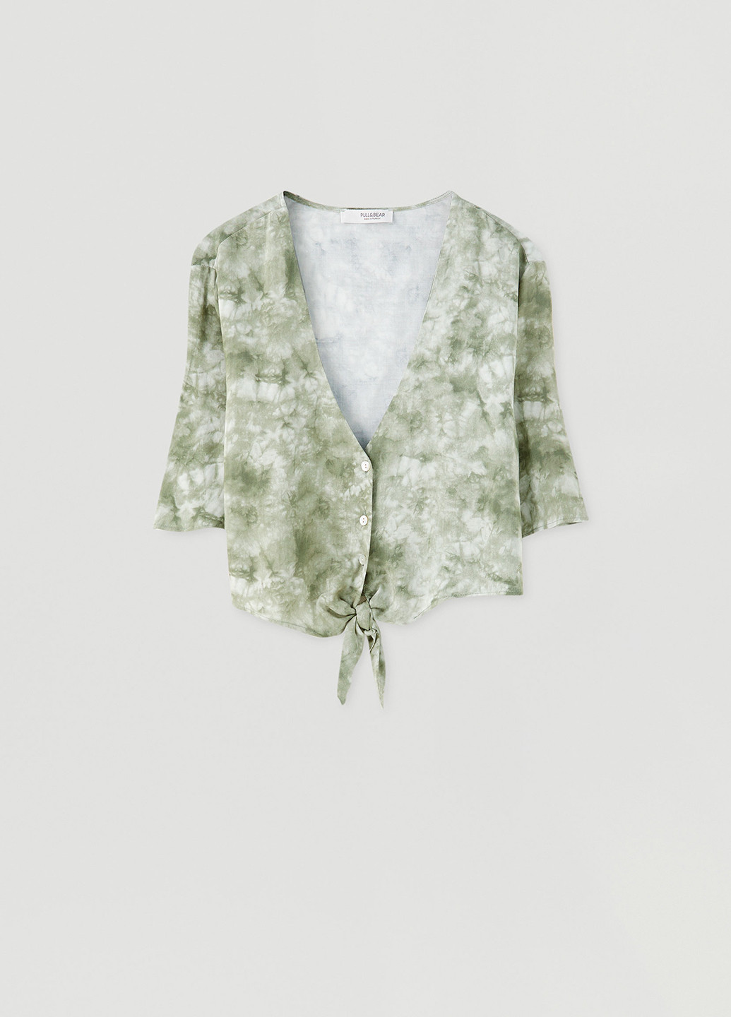 Зелена блуза Pull & Bear