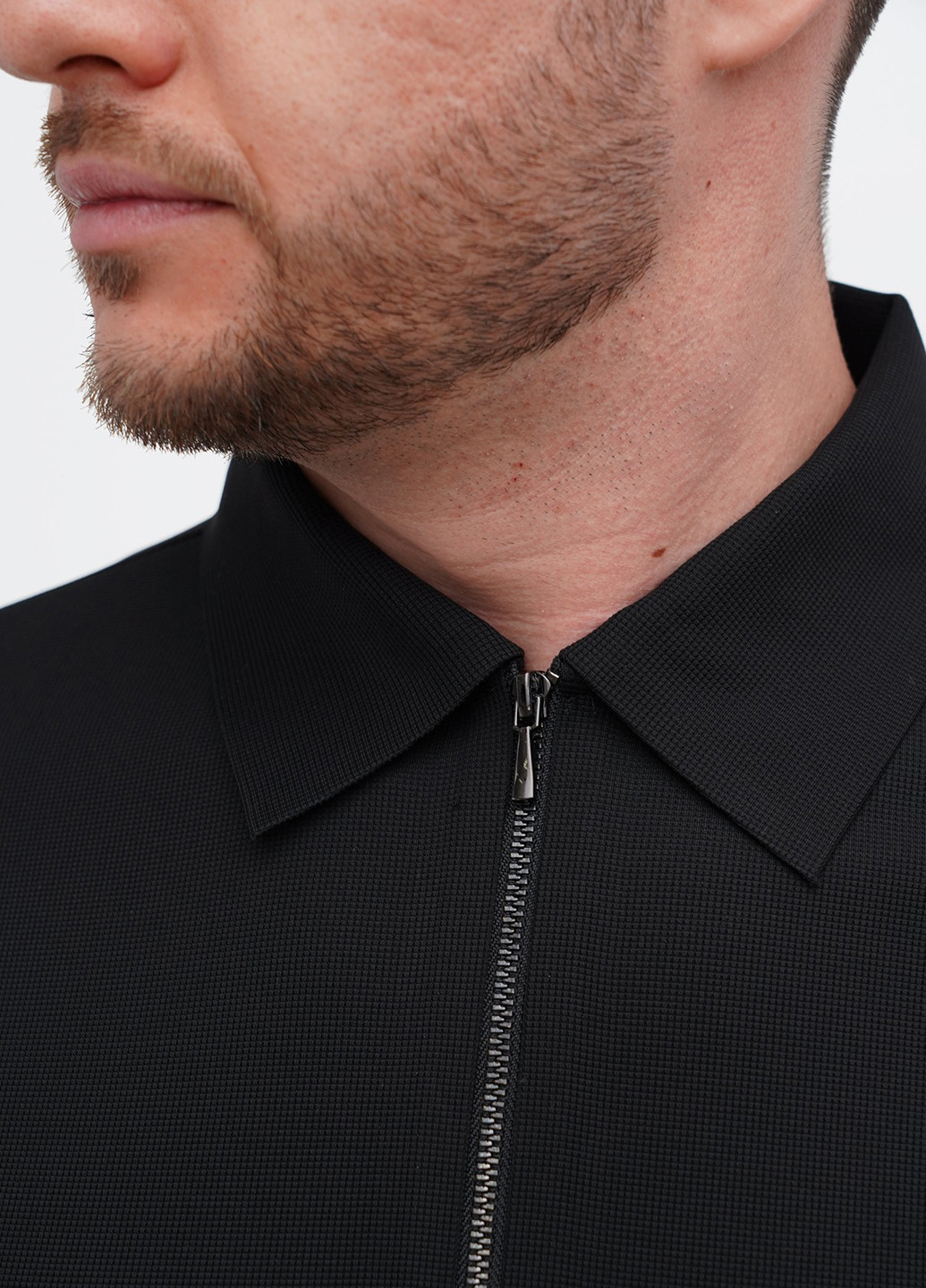 Черная кэжуал рубашка однотонная Trend Collection