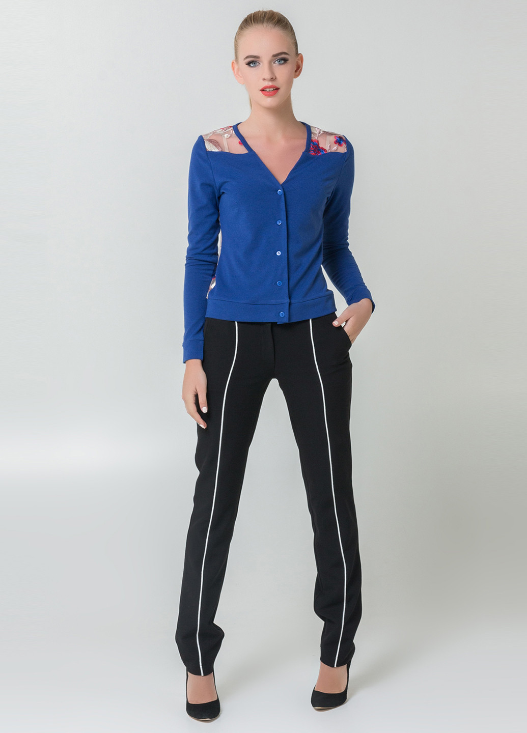 Синий демисезонный кардиган Azuri