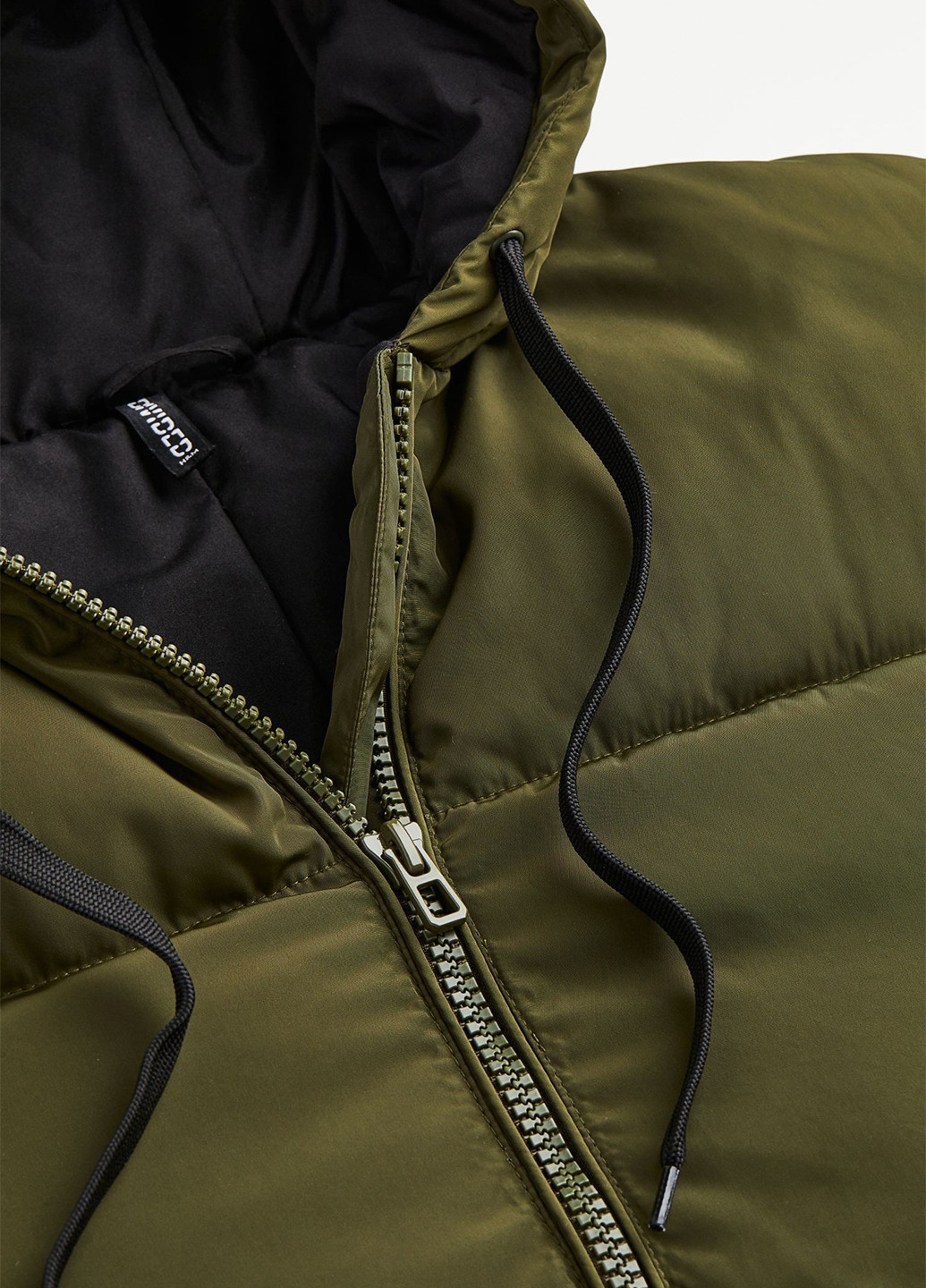 Оливковая (хаки) демисезонная куртка подовжена вільного крою H&M