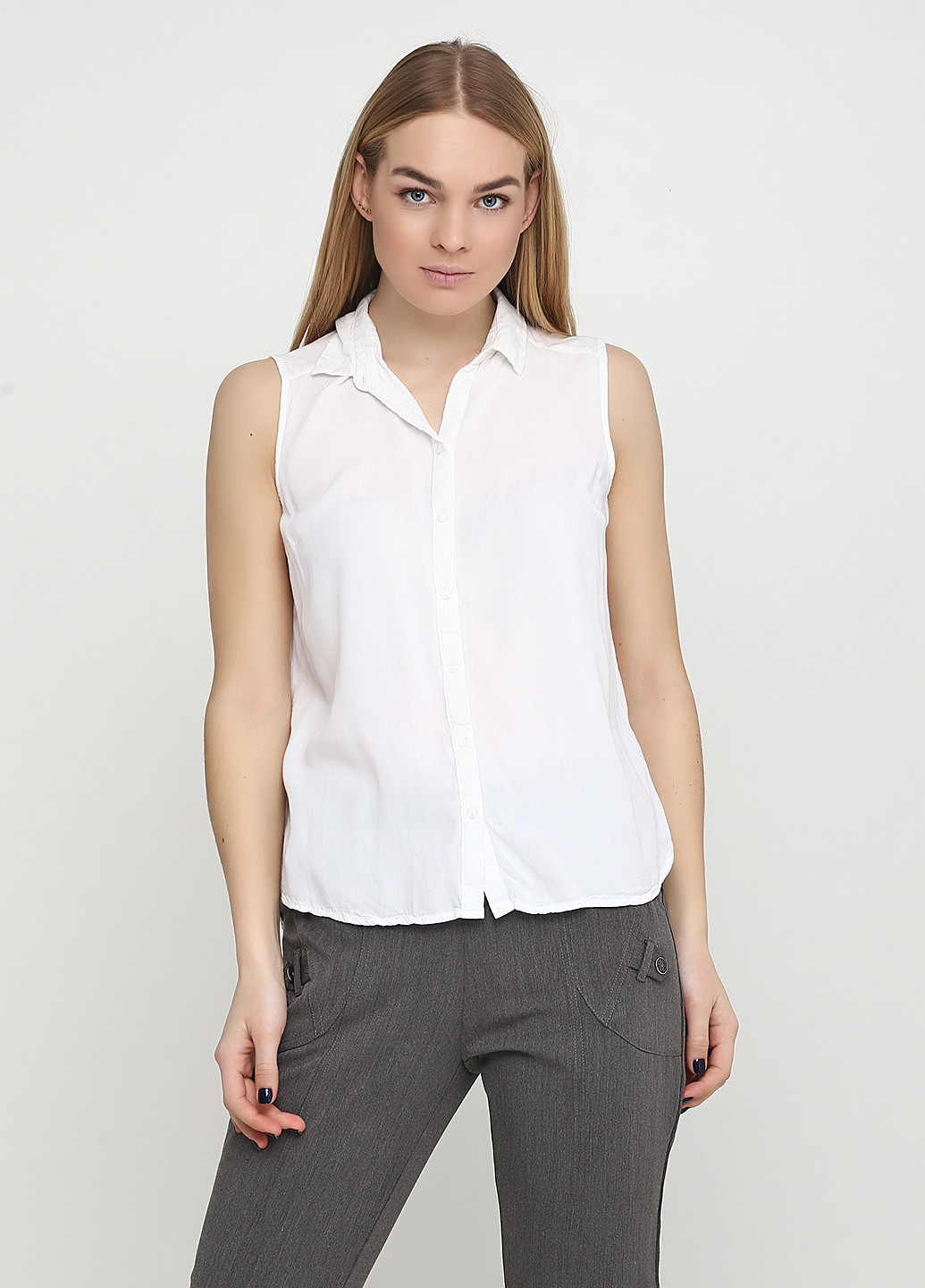 Молочная летняя блуза H&M