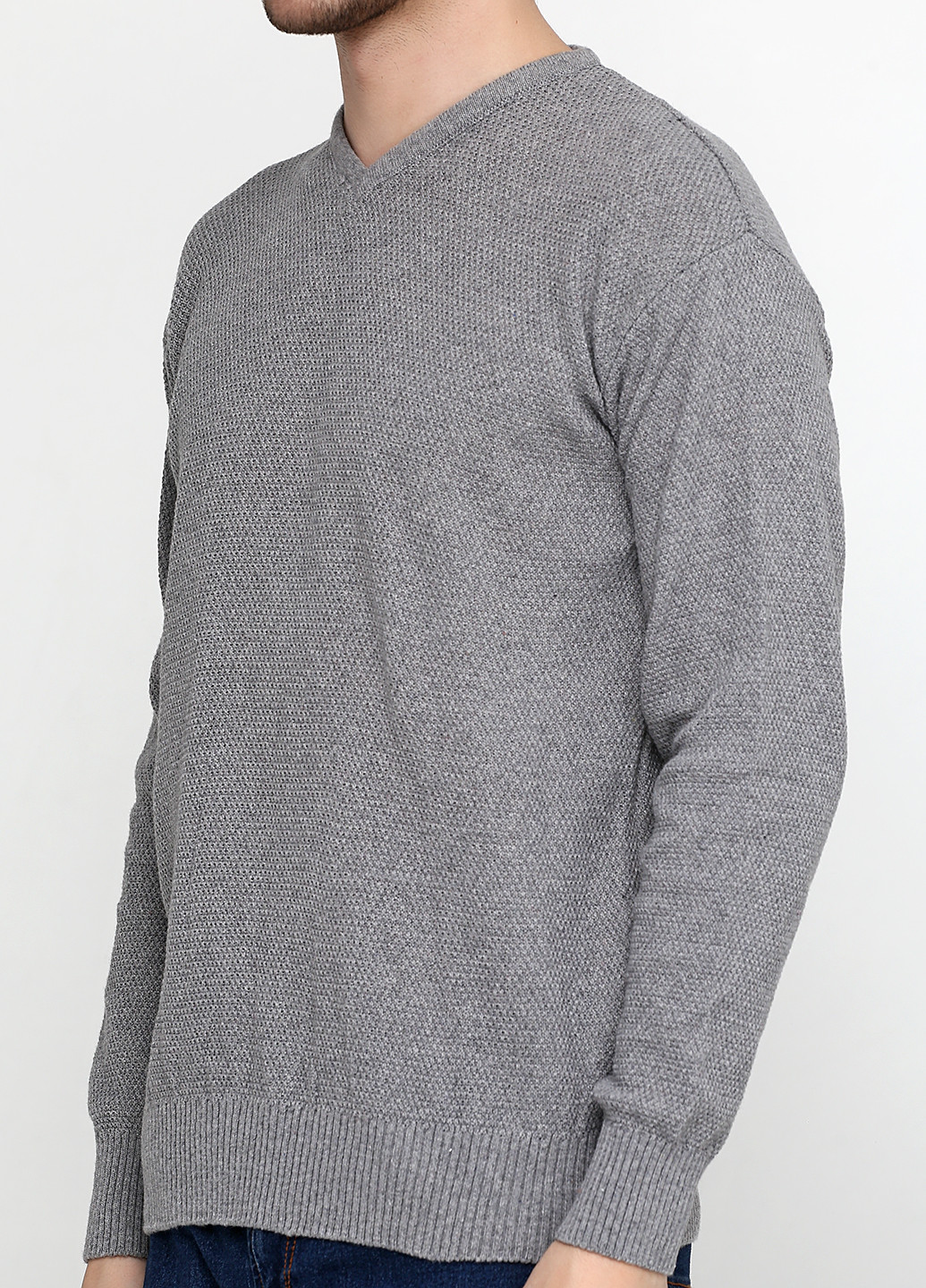 Серый демисезонный пуловер пуловер Enbiya