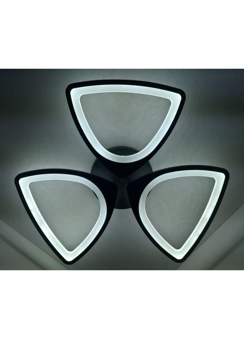Люстра потолочная LED с пультом A2282/3-bk Черный 9х63х63 см. Sunnysky (253122309)