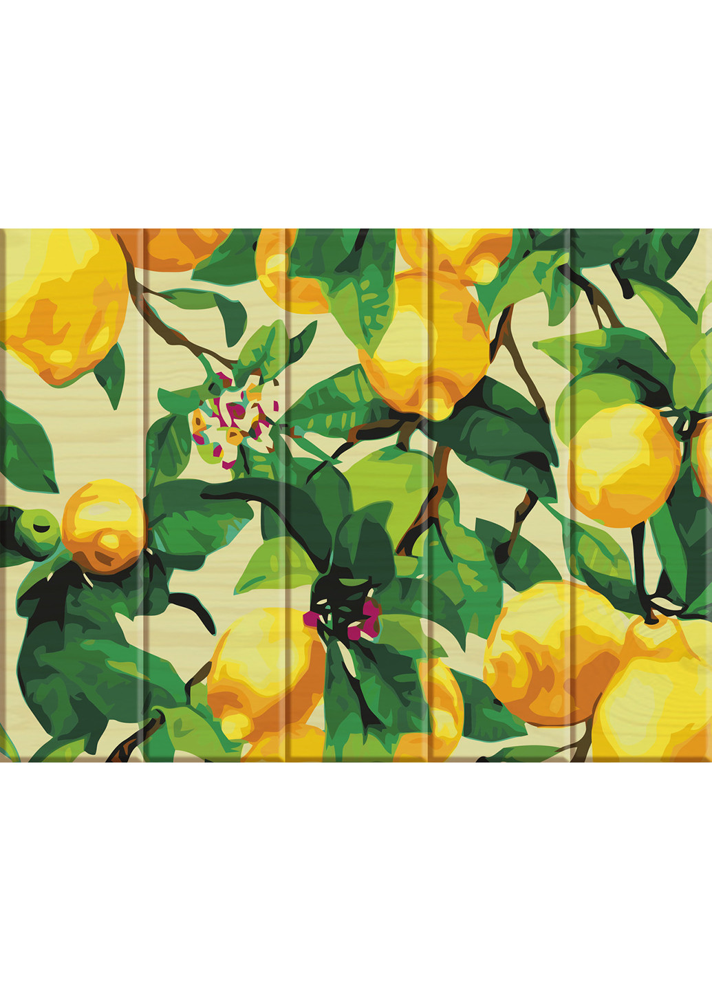 Картина по номерам на дереве "Лимонне дерево" 30х40 см ArtStory (252130322)