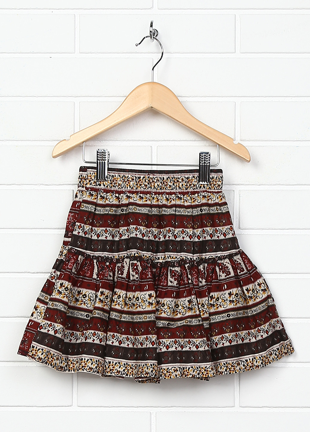 Разноцветная кэжуал с орнаментом юбка Okaidi мини