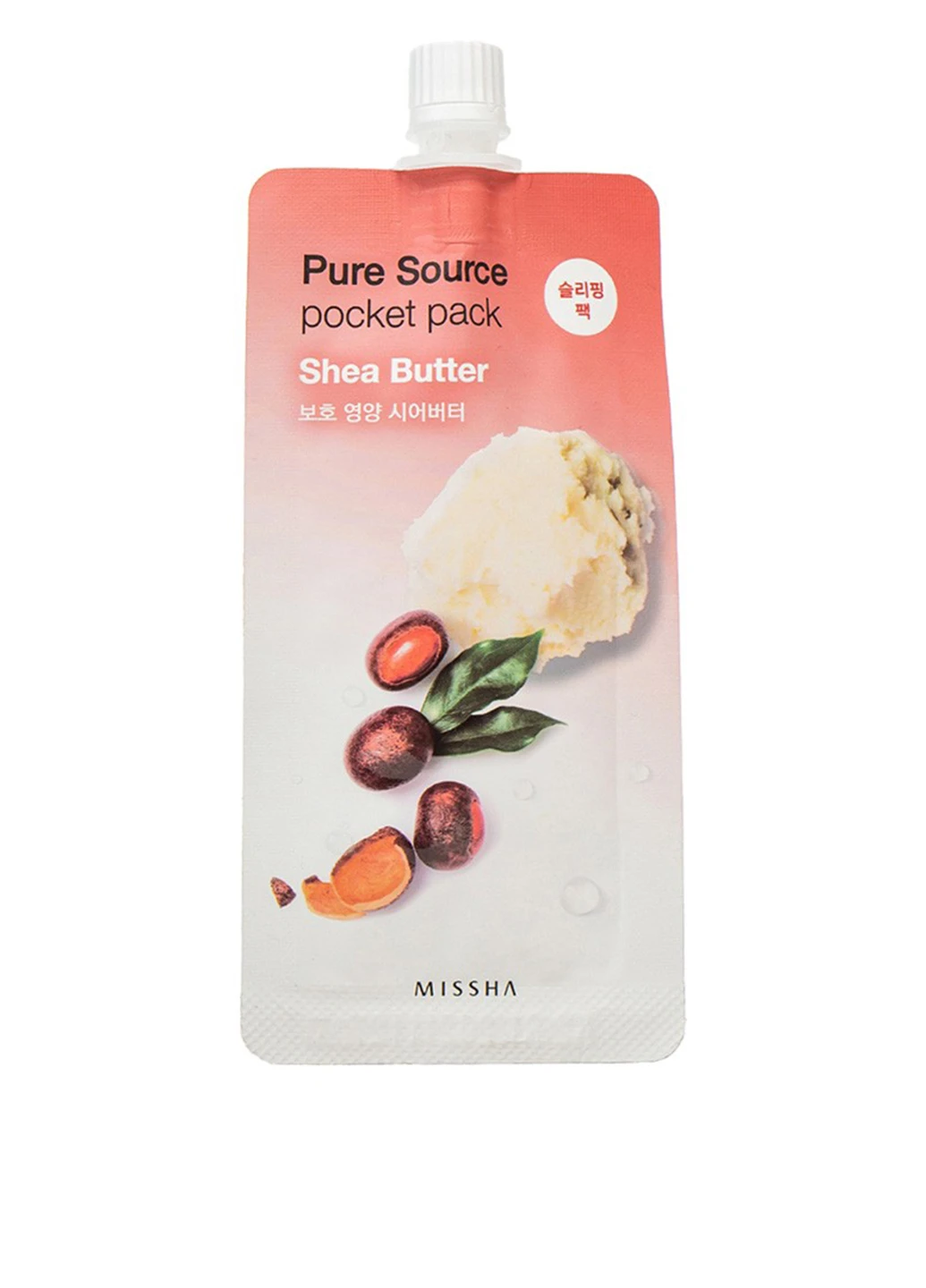 Маска ночная Pure Source Pocket Pack с маслом ши, 10 мл MISSHA (252256786)