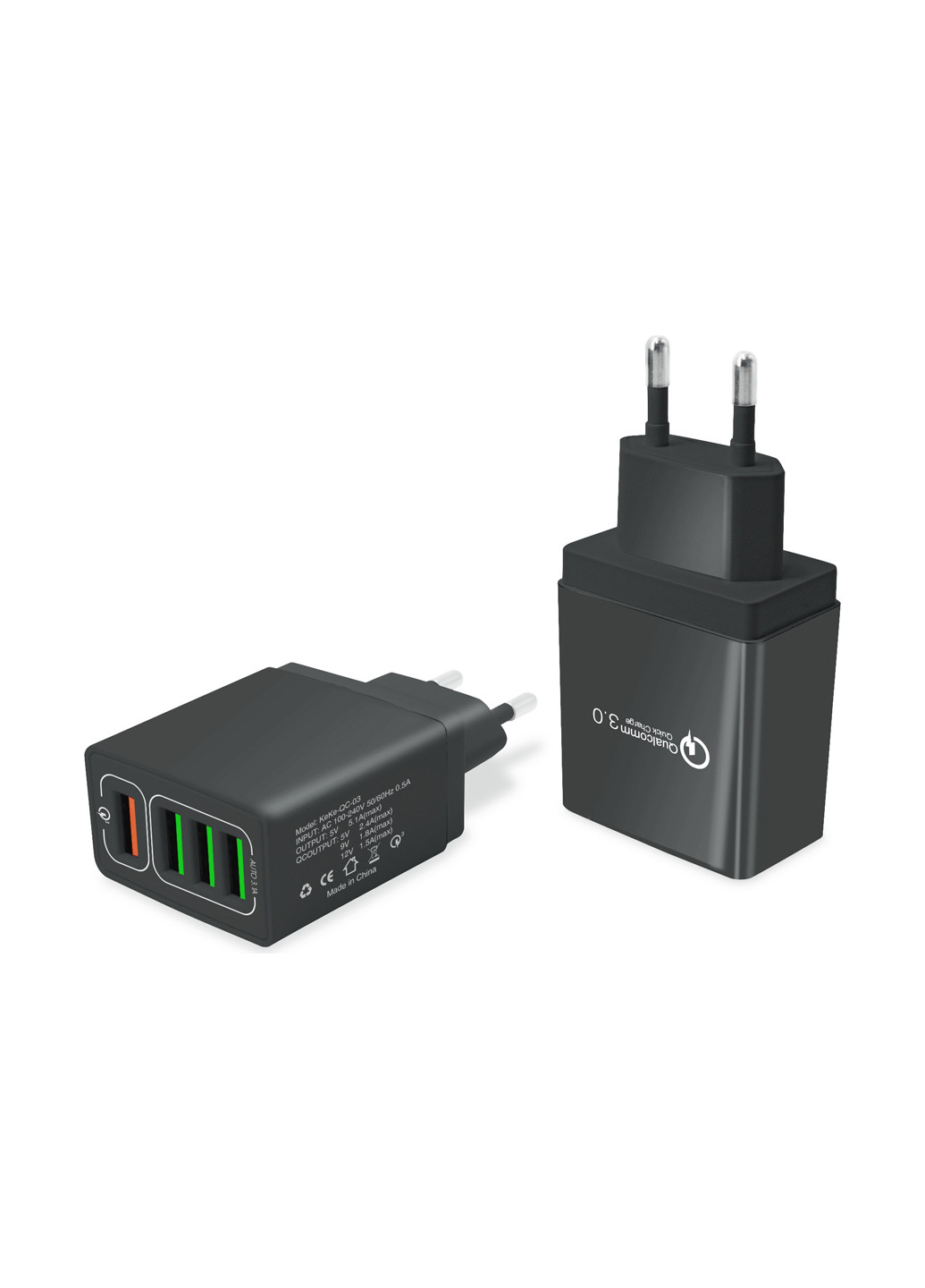 Мережевий зарядний пристрій 4 USB, 6.2A Black XoKo qc-405 (132504976)