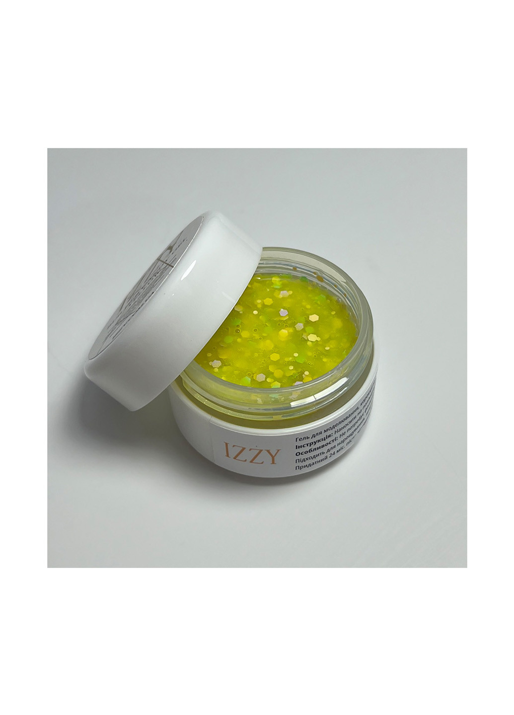 Декоративный гель для наращивания ногтей Candy Gel Yellow, 20 г Izzy (363030694)