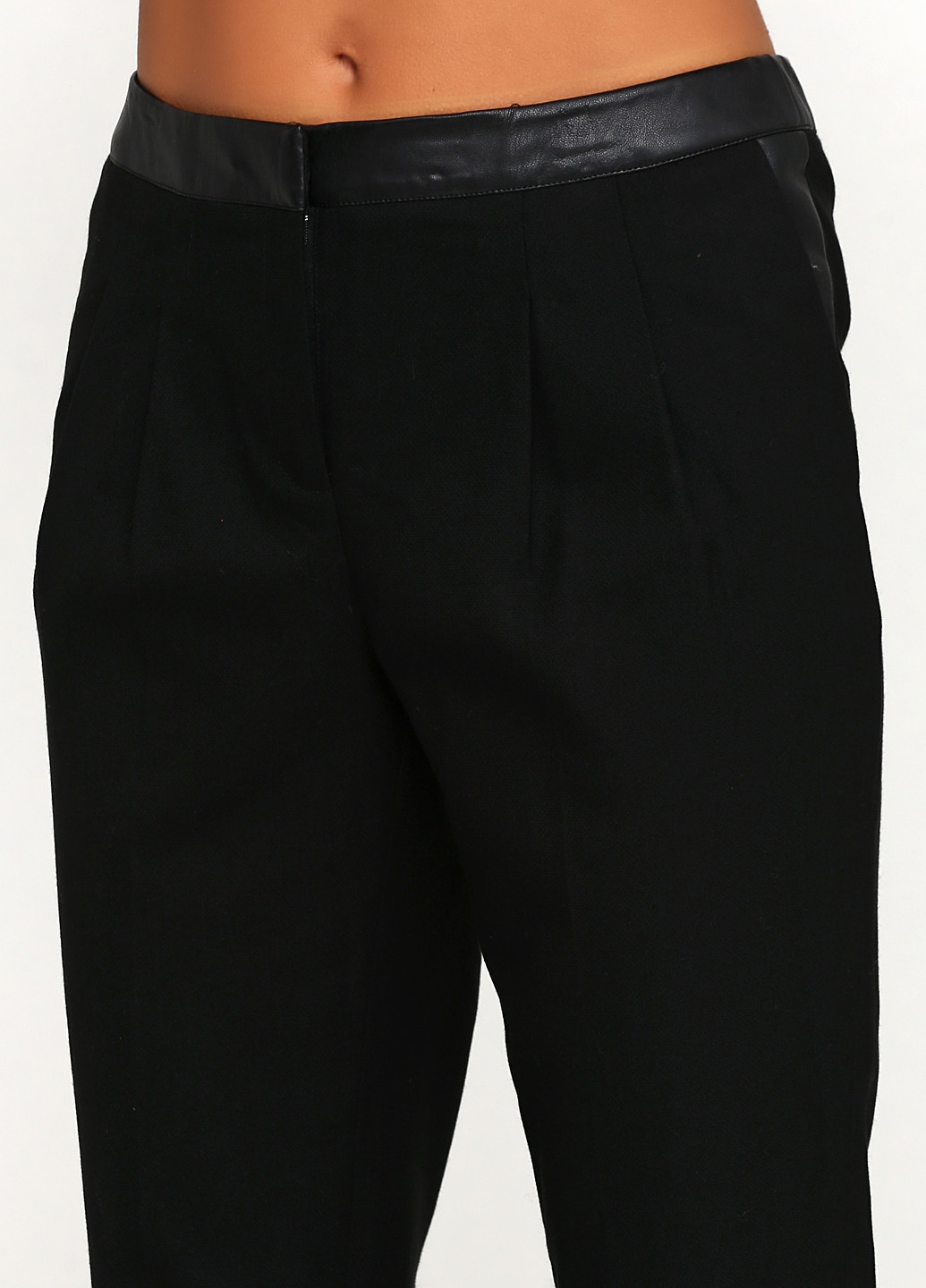Черные кэжуал демисезонные зауженные брюки Maison 123