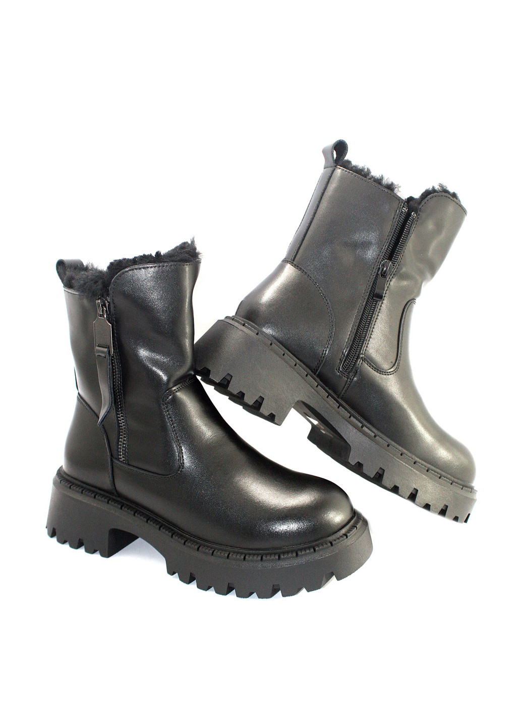 Зимние ботинки No Brand с молнией из искусственной кожи