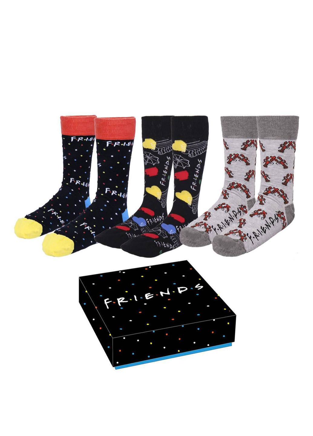 Носки Friends - Socks Pack 3 Pieces 35-41 (3 пары) Cerda (229713266)