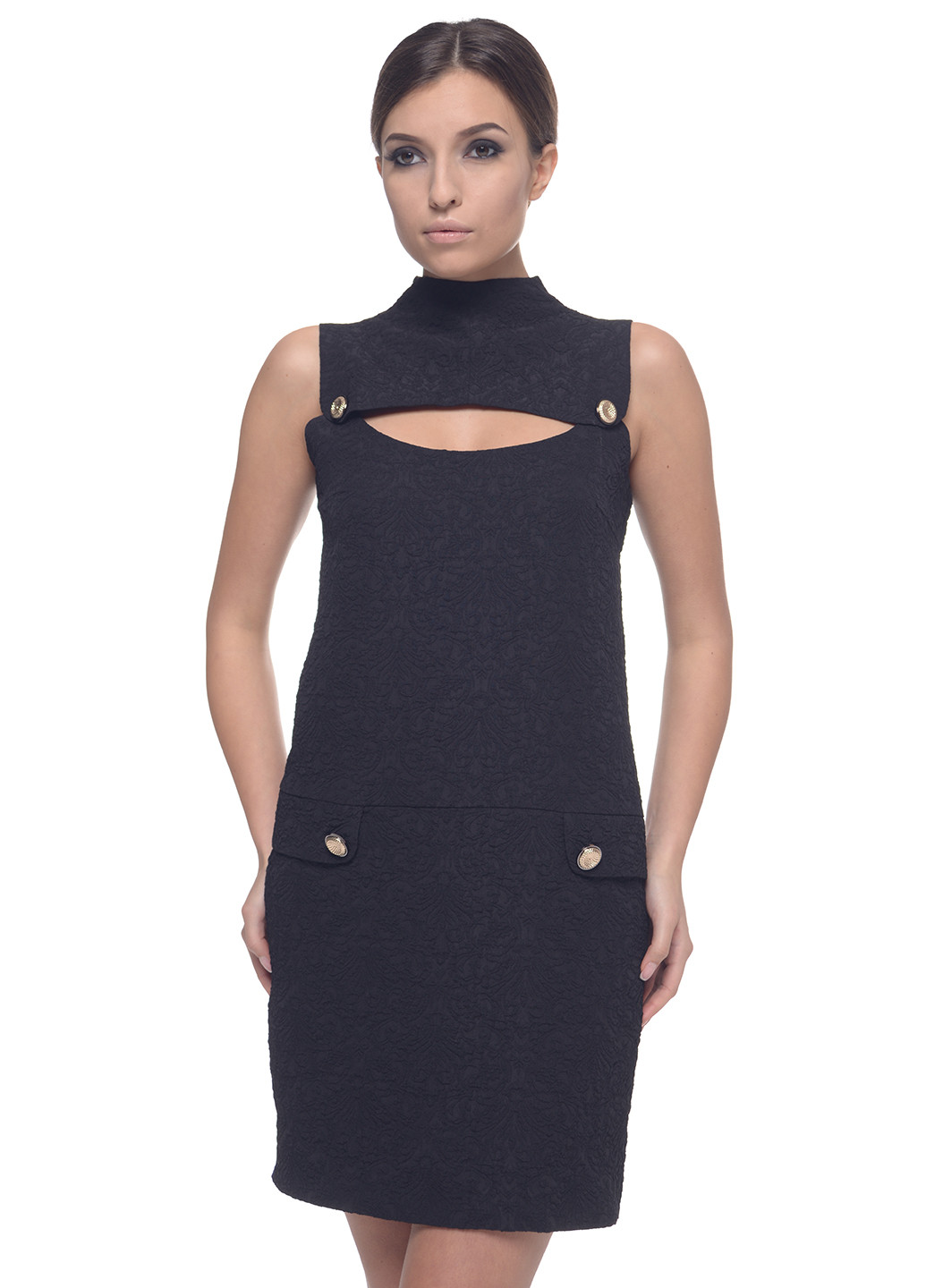 Черное кэжуал платье Arefeva однотонное