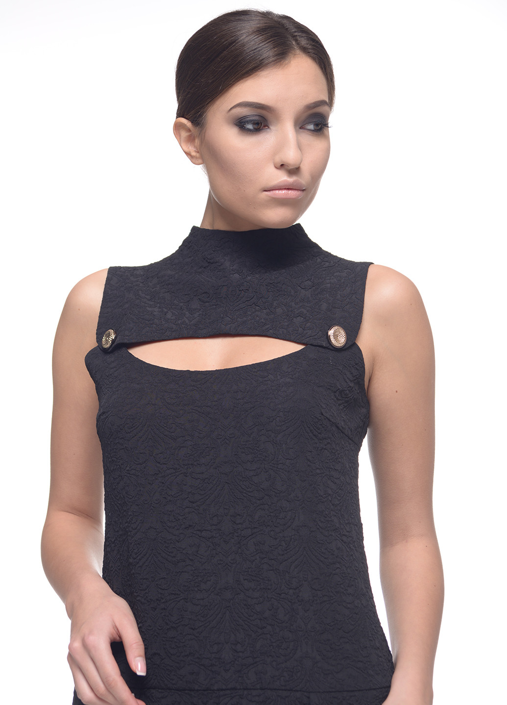 Черное кэжуал платье Arefeva однотонное