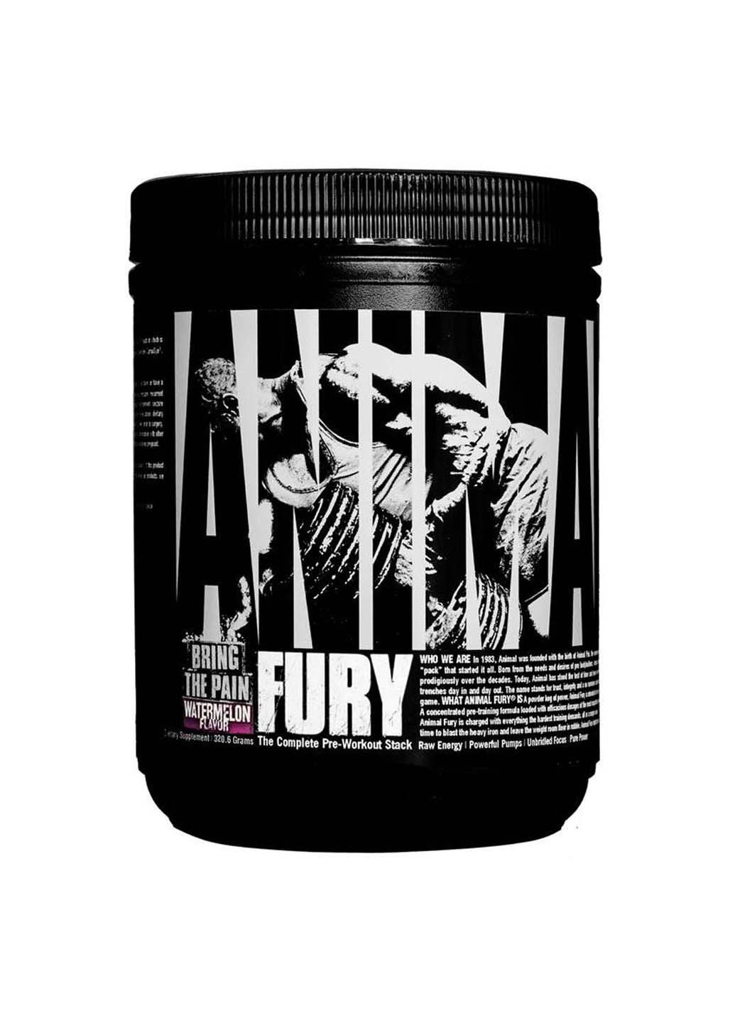 Комплекс до тренировки Animal Fury 320 g 20 servings Watermelon Universal Nutrition (253428009)