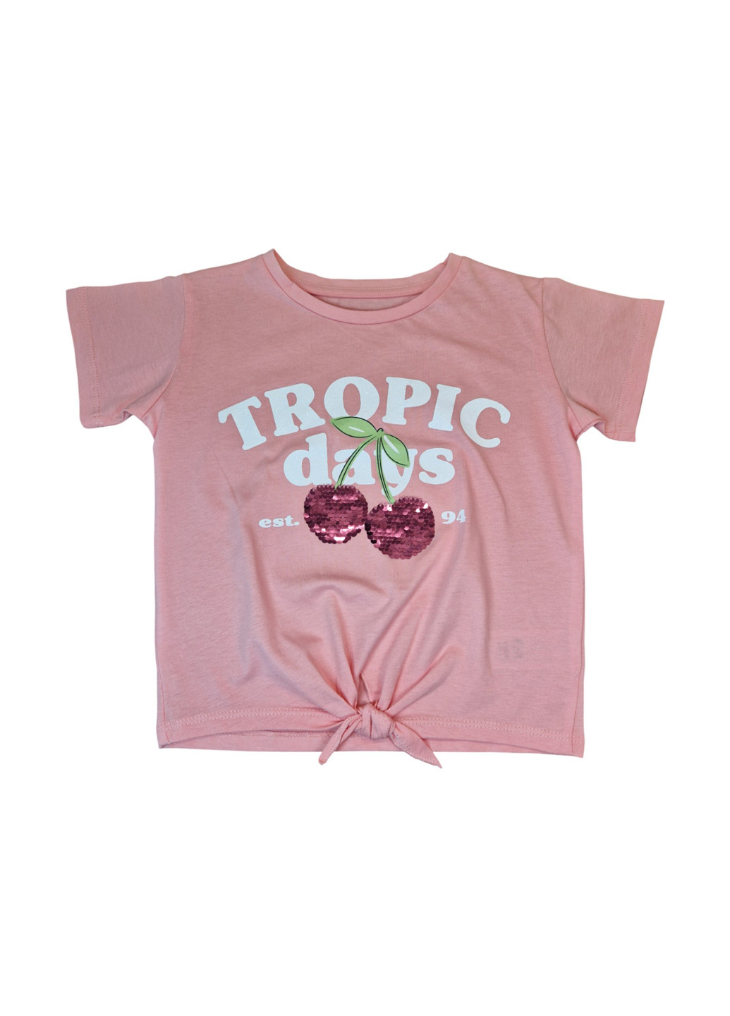 Пудровая летняя футболка C&A