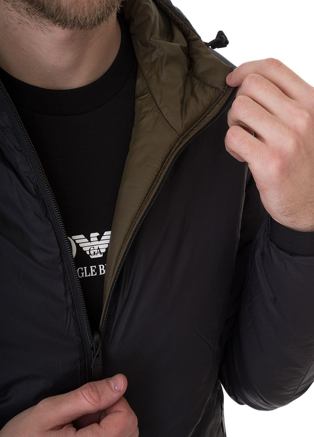 Комбінована зимня куртка Emporio Armani