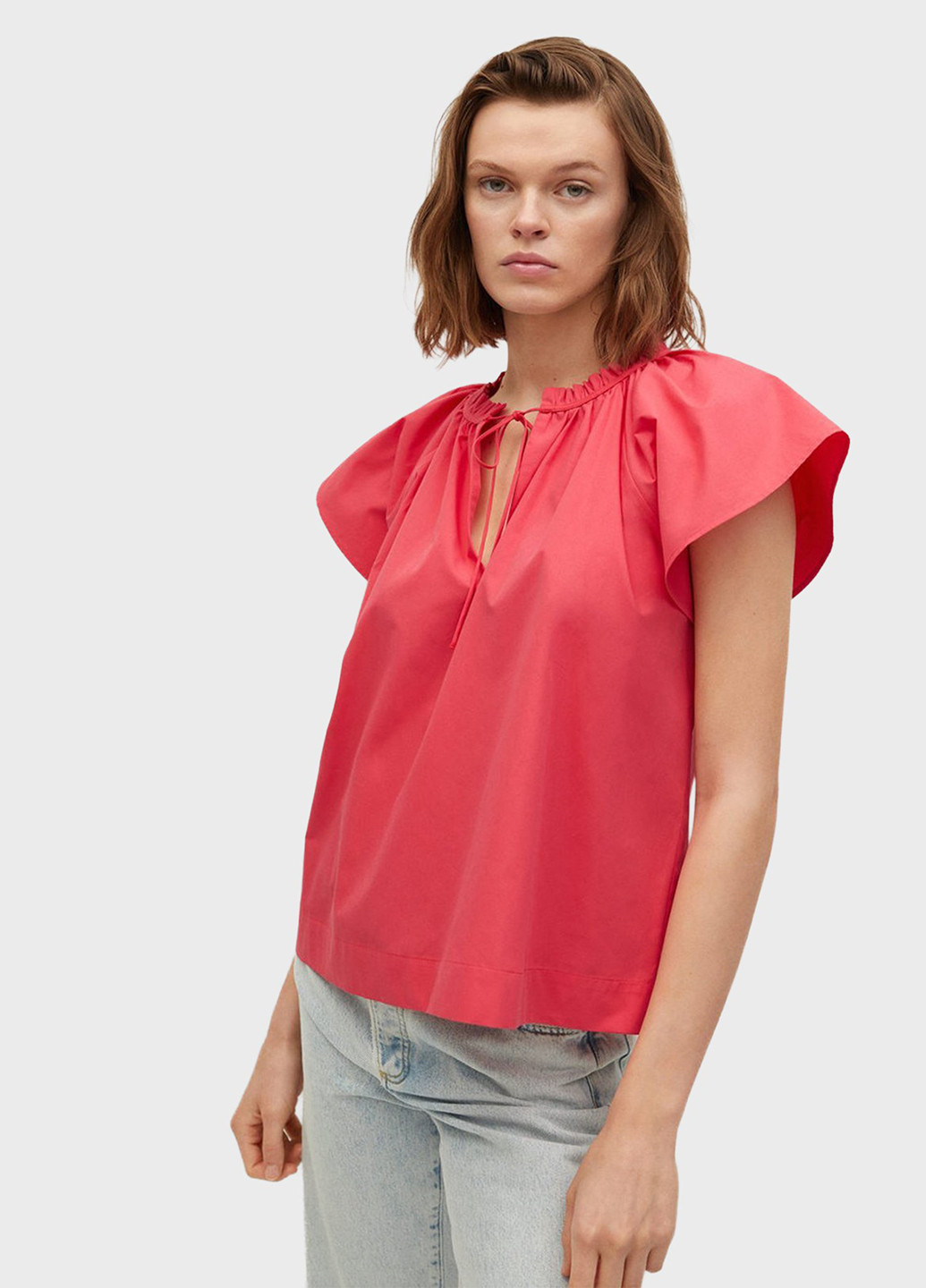 Розовая блуза Mango