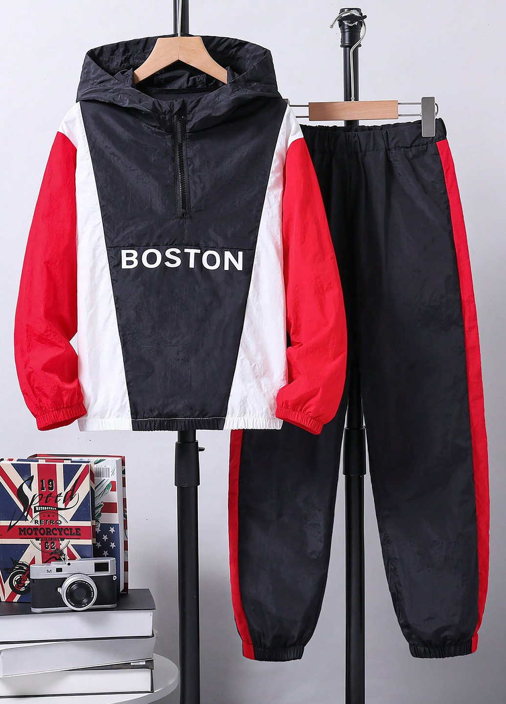 Комбінований демісезонний костюм (вітровка, штани) брючний SHEIN