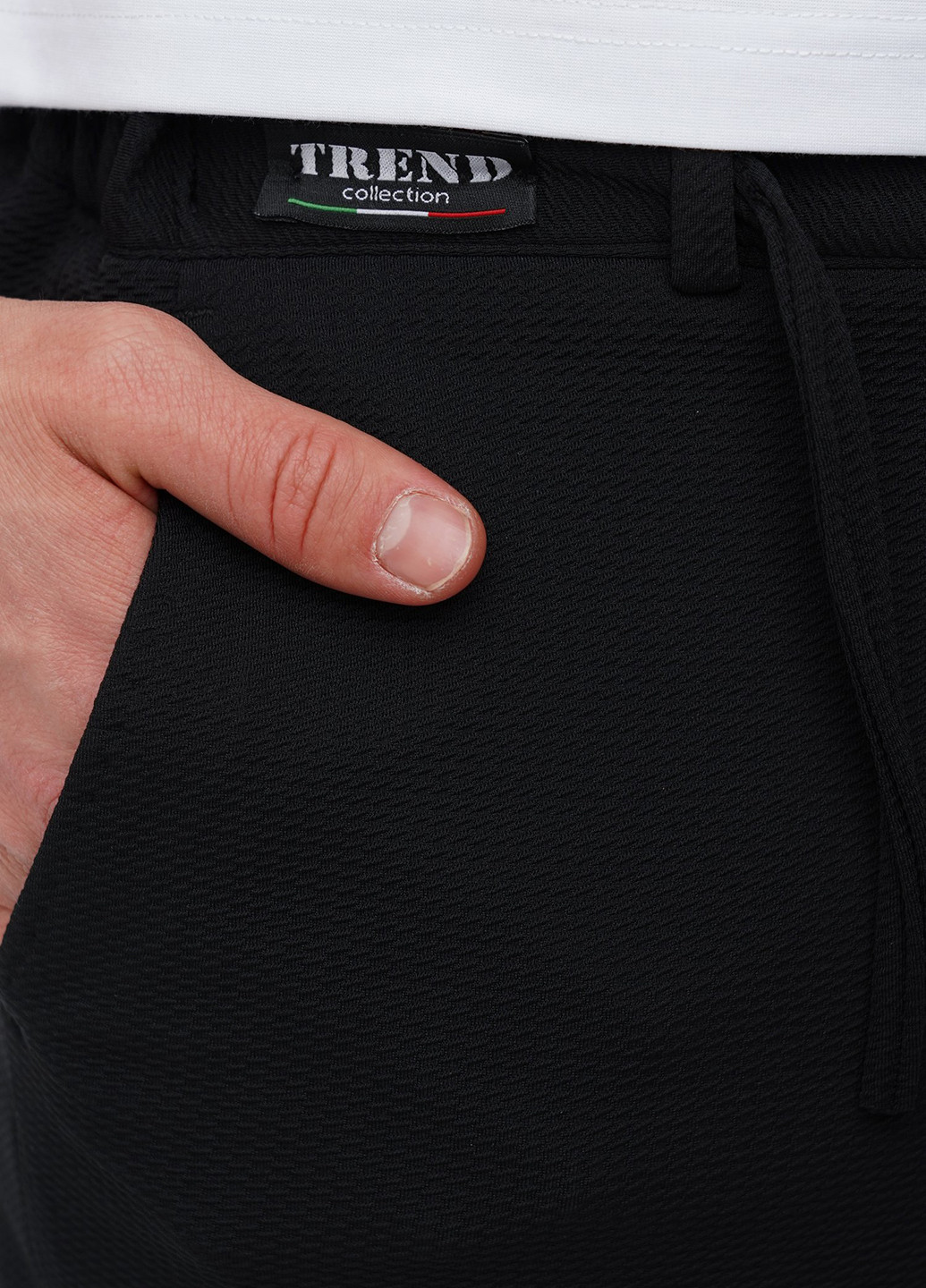 Чорний демісезонний костюм (піджак, штани) брючний Trend Collection