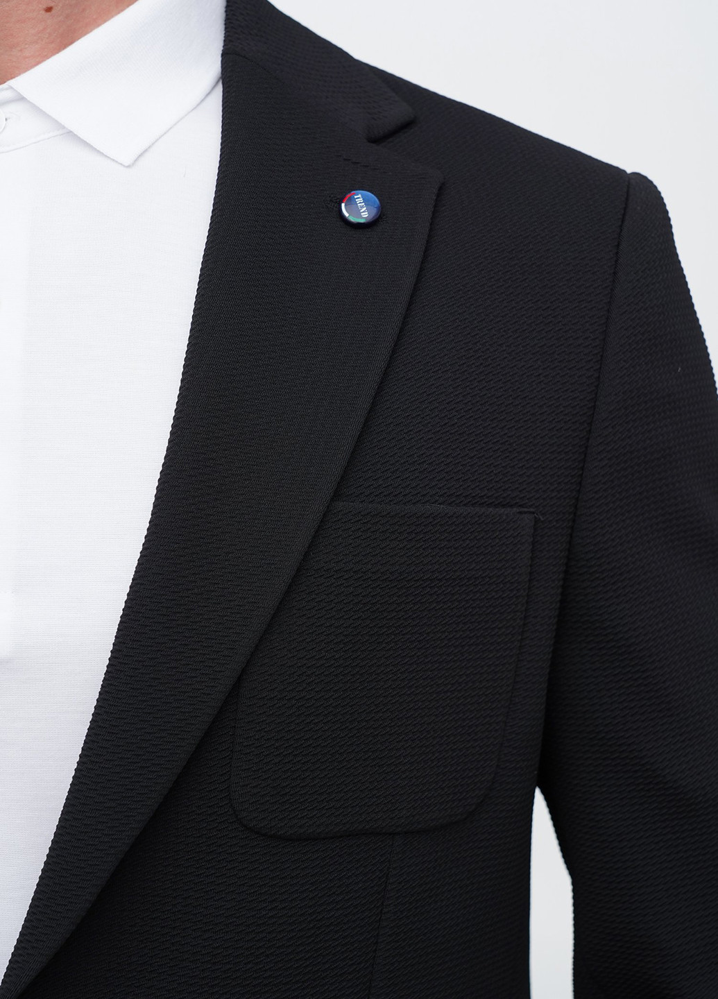 Чорний демісезонний костюм (піджак, штани) брючний Trend Collection