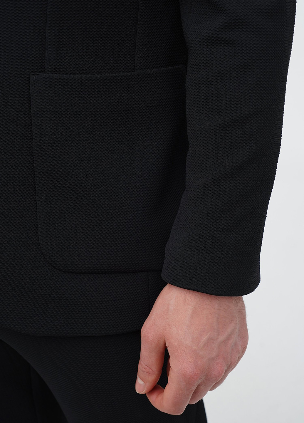 Чорний демісезонний костюм (піджак, штани) брючний Trend Collection