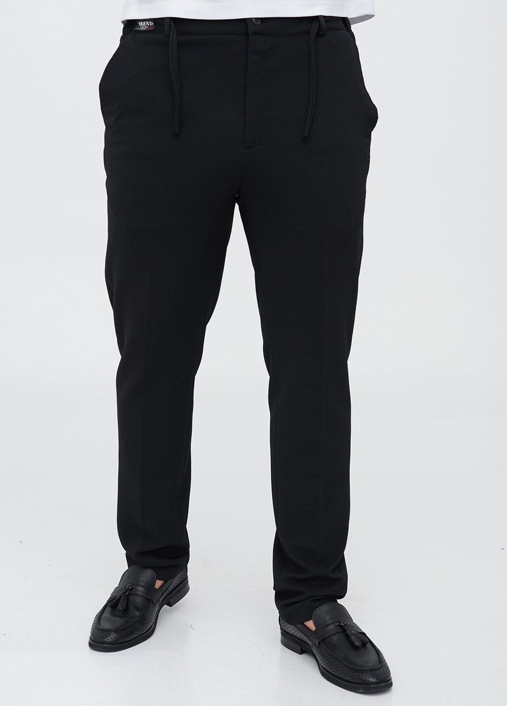 Чорний демісезонний костюм (піджак, штани) брючний Trend Collection