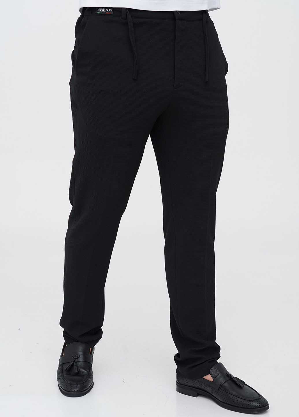 Чорний демісезонний костюм (піджак, штани) брючний Trend Collection