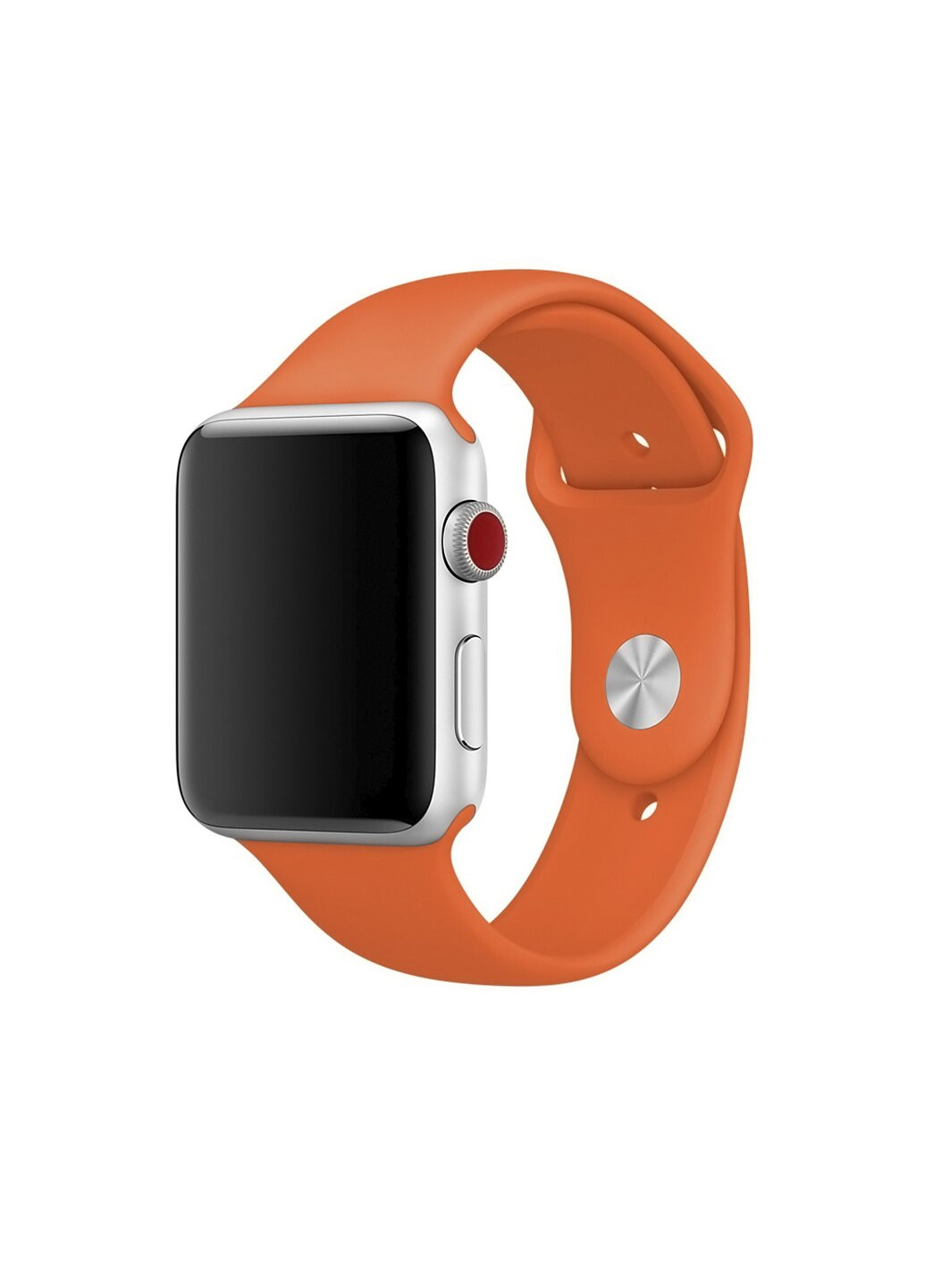 Ремінець Sport Band для Apple Watch 38 / 40mm силіконовий помаранчевий спортивний size (s) Series 5 4 3 2 1 Orange ARM (222374816)