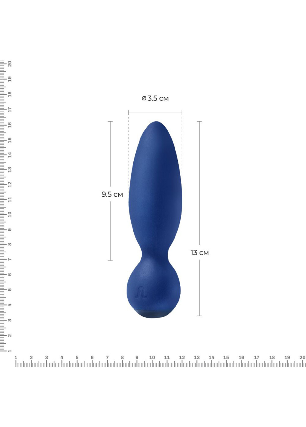 Анальна вібропробка Little Rocket макс. діаметр 3,5см, soft-touch Adrien Lastic (254151626)